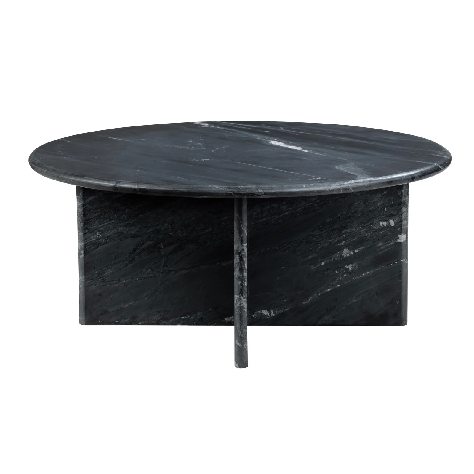Crestview Collection Noir Black Marble Coffee Table - Image 2