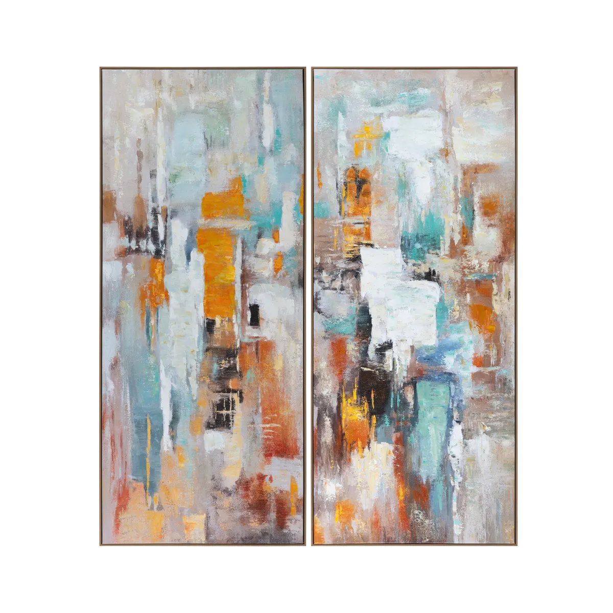 Crestview Collection Orange Theory Wall Art ~ Set Of 2