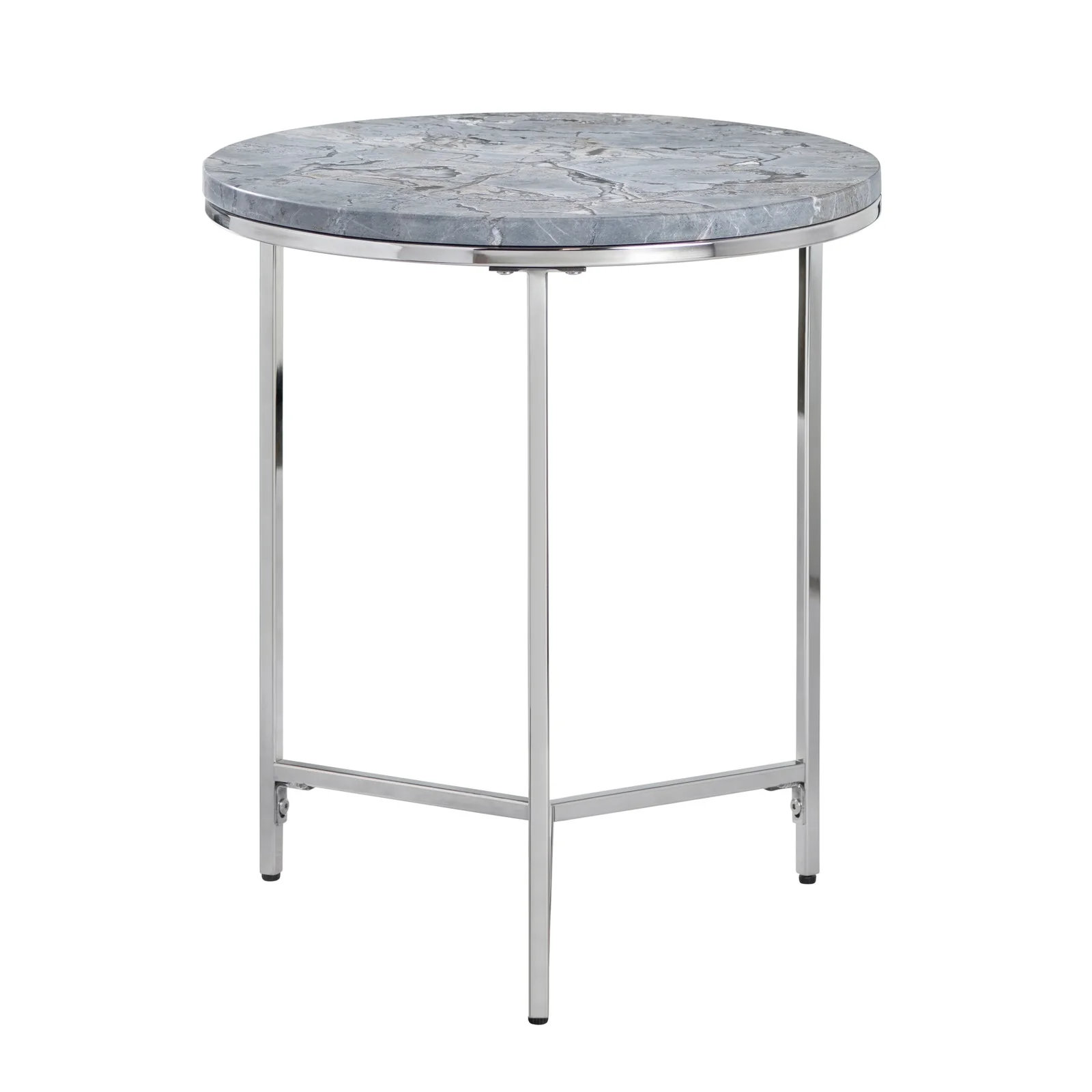 Crestview Collection Orion Gray Marble Round Accent Table - Image 2
