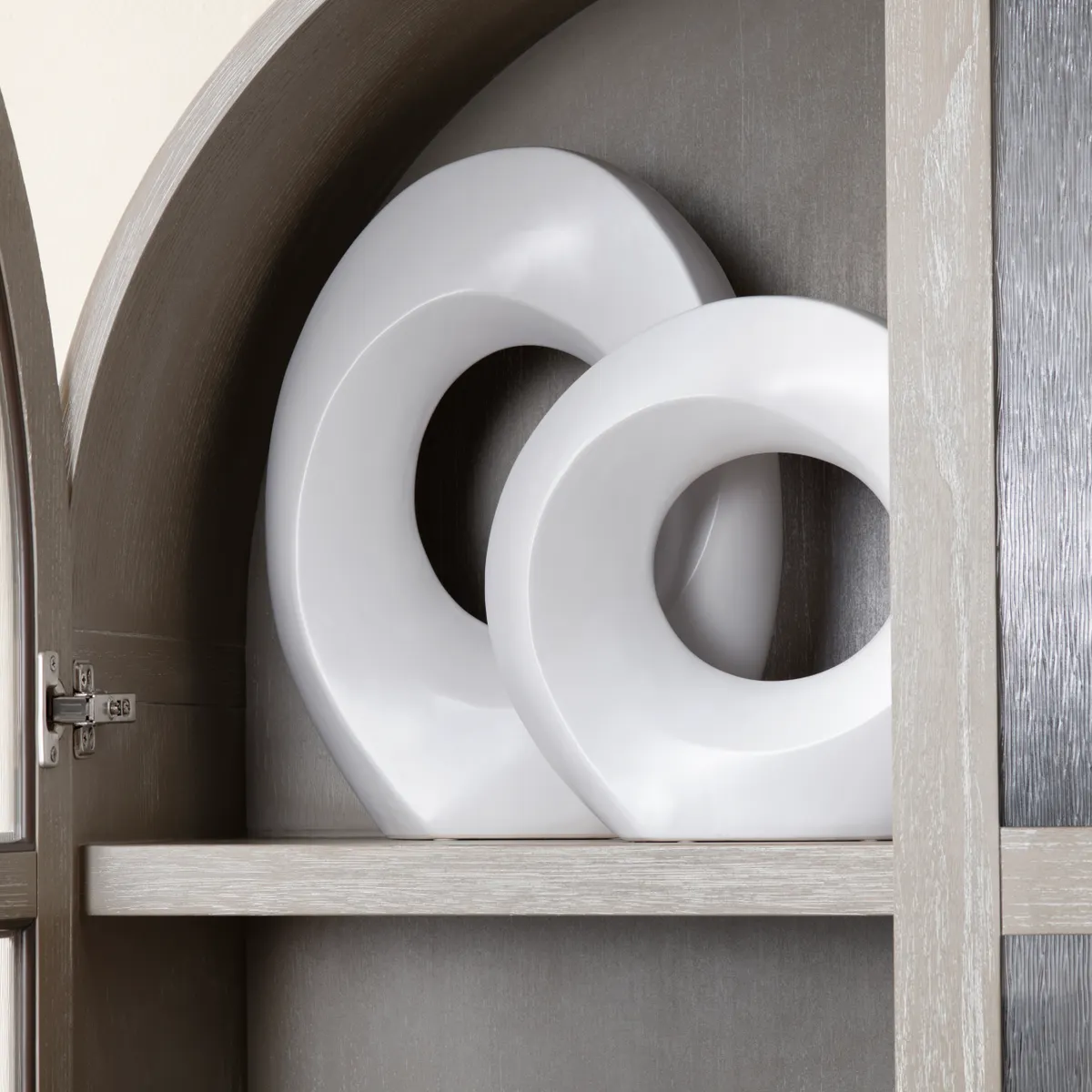Crestview Collection Osborn White Sculptures ~ Set Of 2 - Image 2