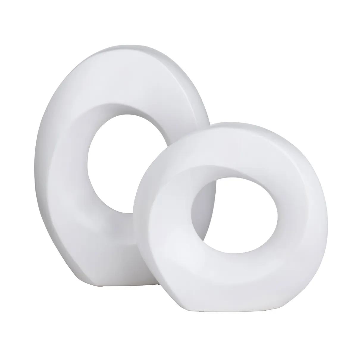 Crestview Collection Osborn White Sculptures ~ Set Of 2 - Image 3