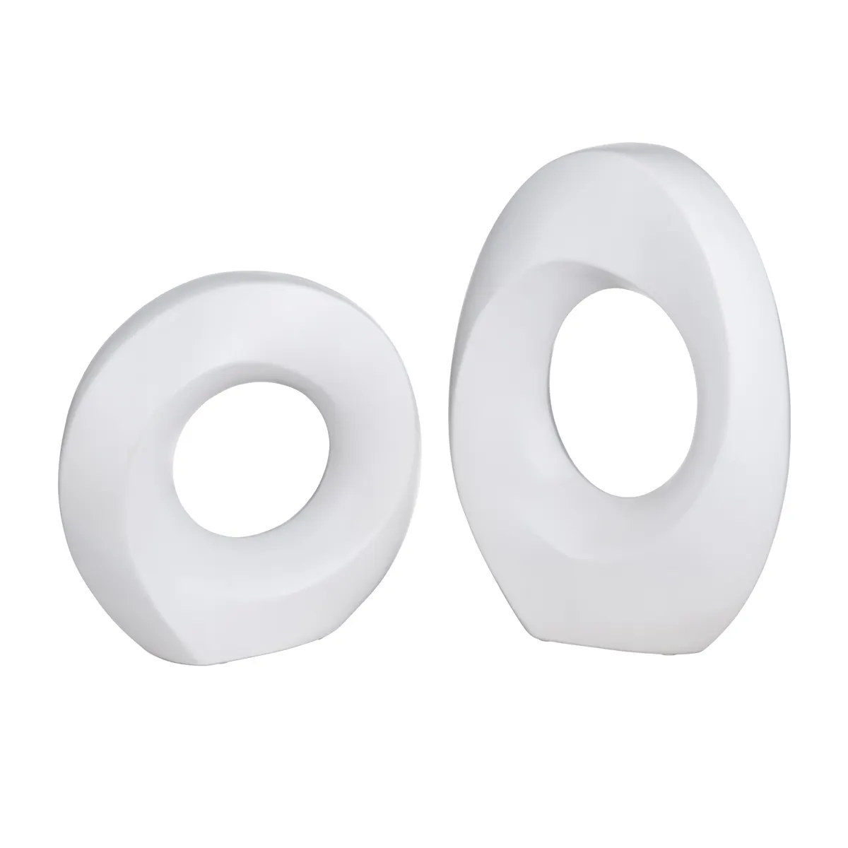Crestview Collection Osborn White Sculptures ~ Set Of 2 - Image 4