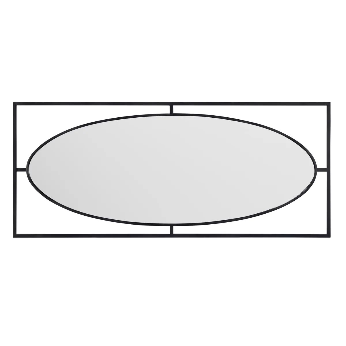 Crestview Collection Oval Perception Black Mirror