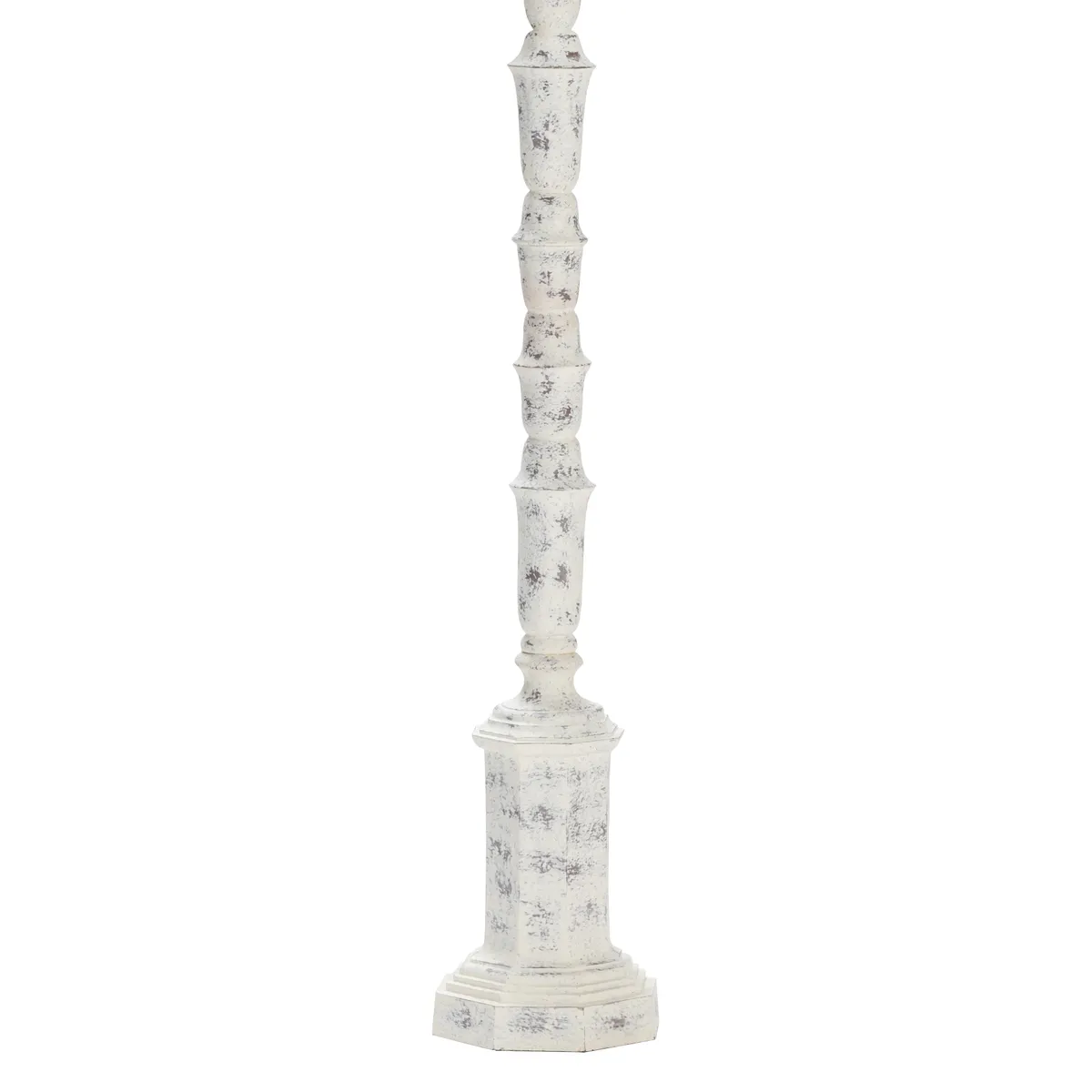 Crestview Collection Para Distressed White Floor Lamp - Image 3