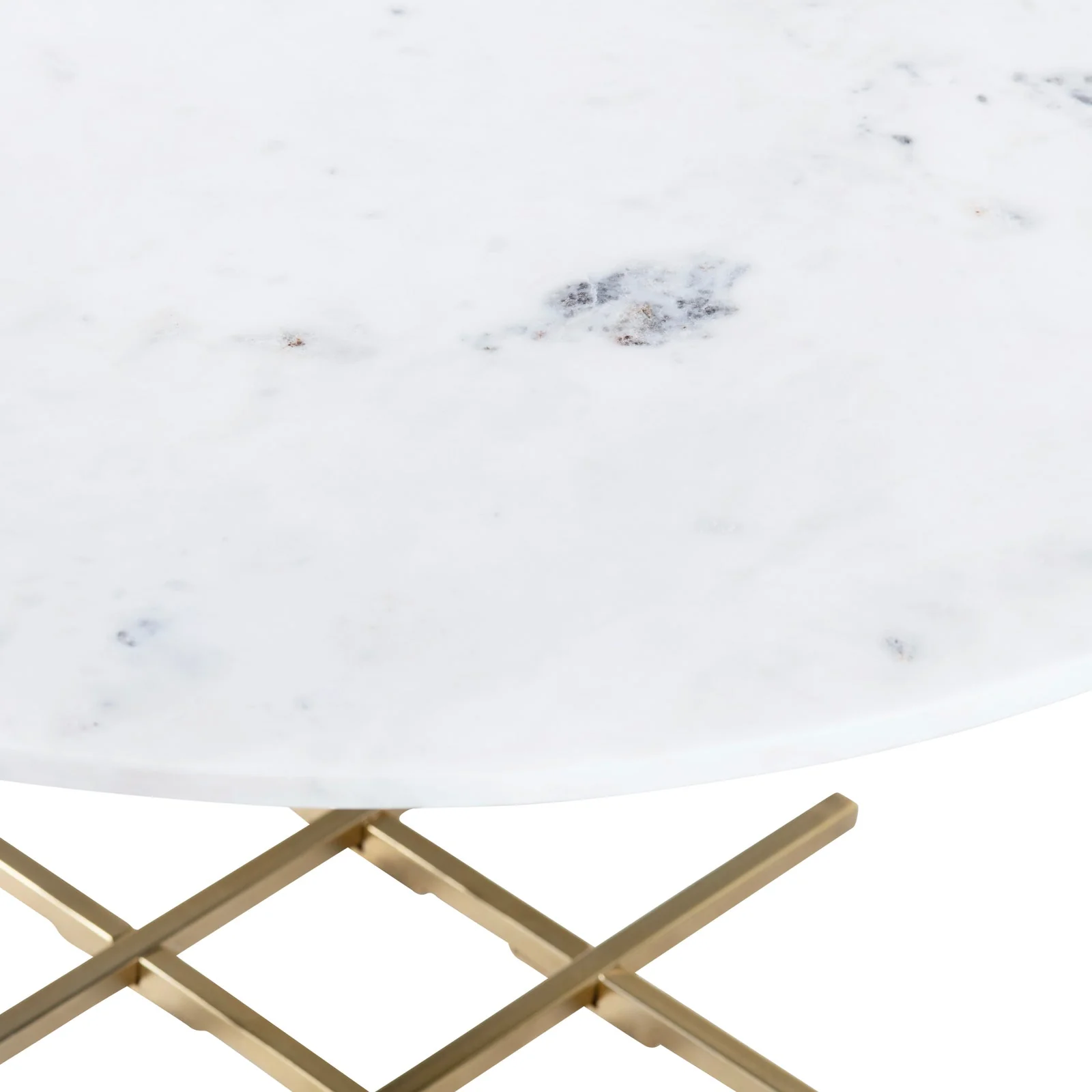 Crestview Collection Pembroke Round Gold Iron Coffee Table - Image 3
