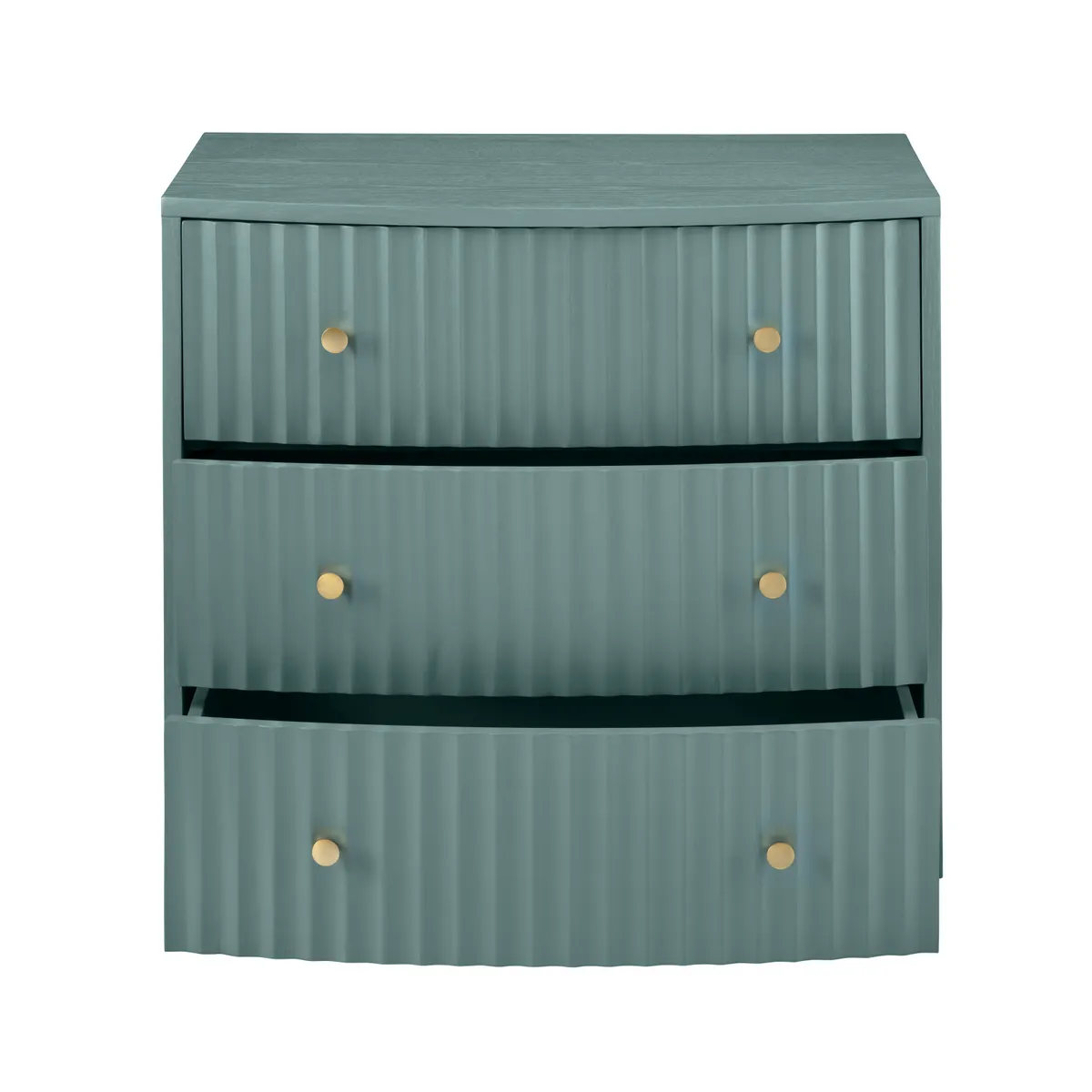 Crestview Collection Percy Teal Three- Drawer Chest - Image 3