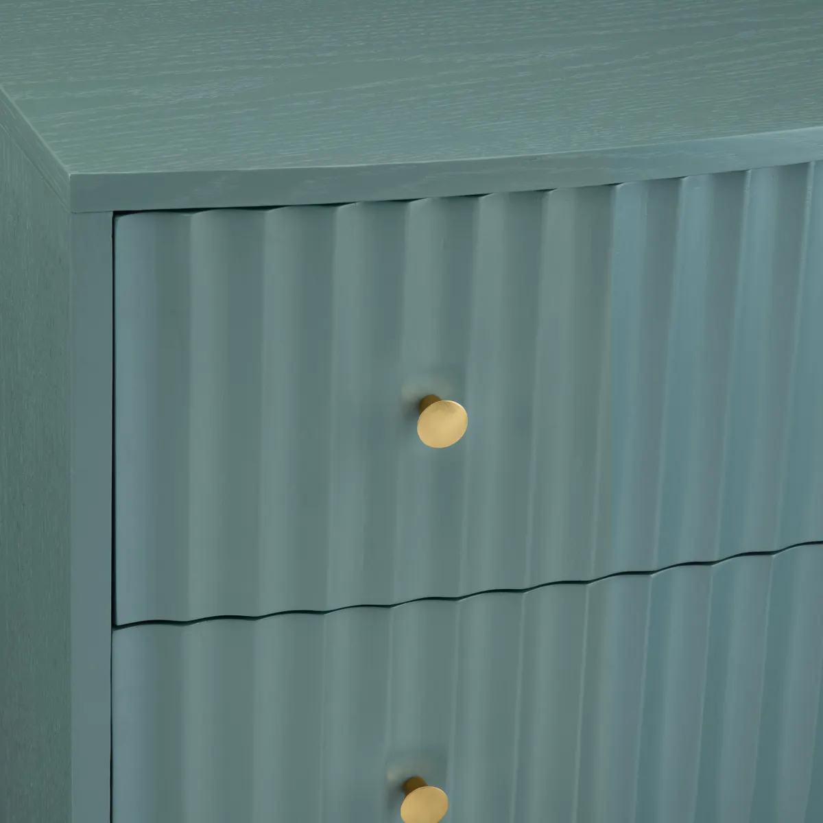 Crestview Collection Percy Teal Three- Drawer Chest - Image 4