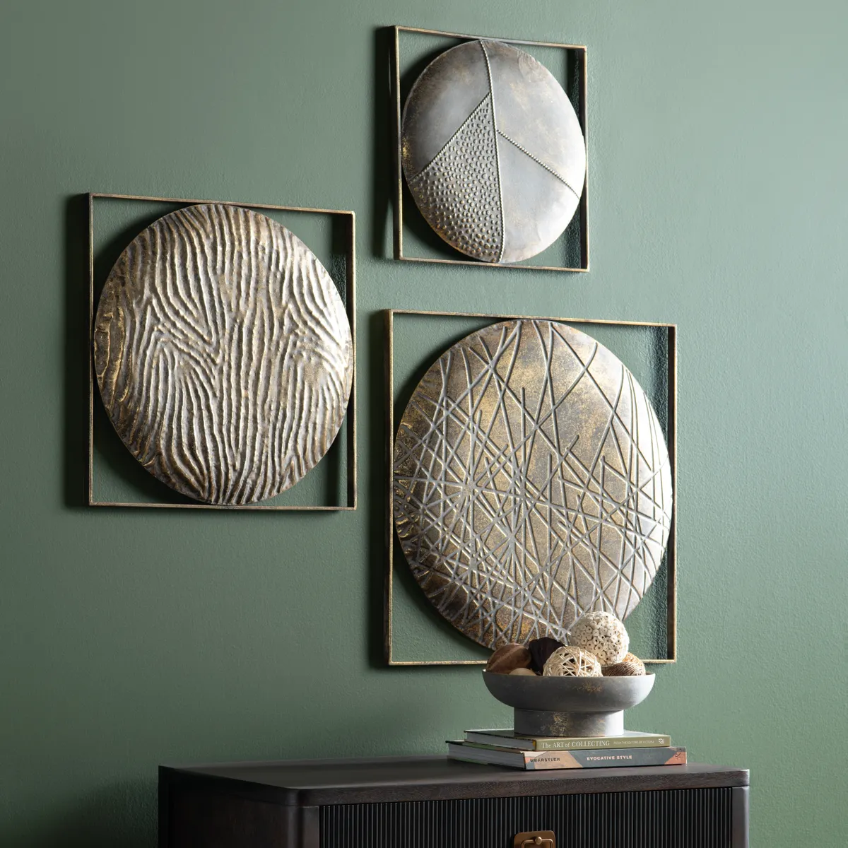 Crestview Collection Quest Bronze Wall Art  ~ Set Of 3