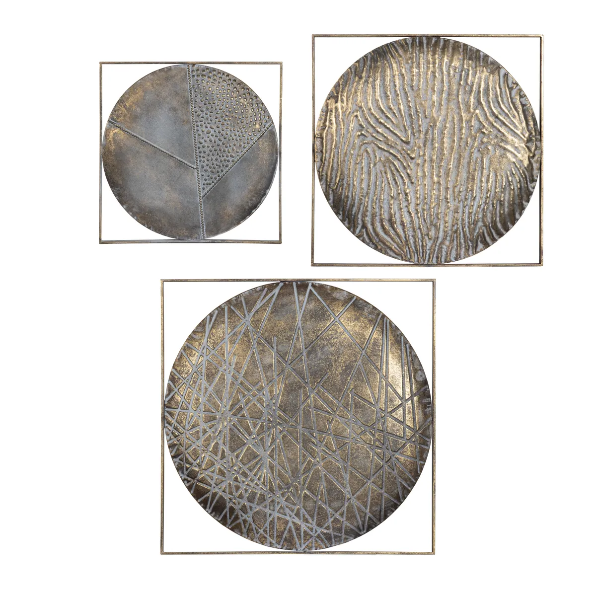 Crestview Collection Quest Bronze Wall Art  ~ Set Of 3 - Image 2