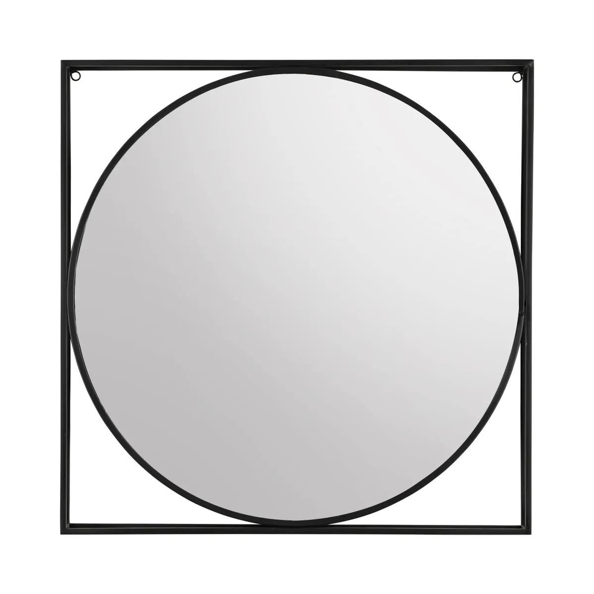 Crestview Collection Quincy Black Metal Frame Mirror