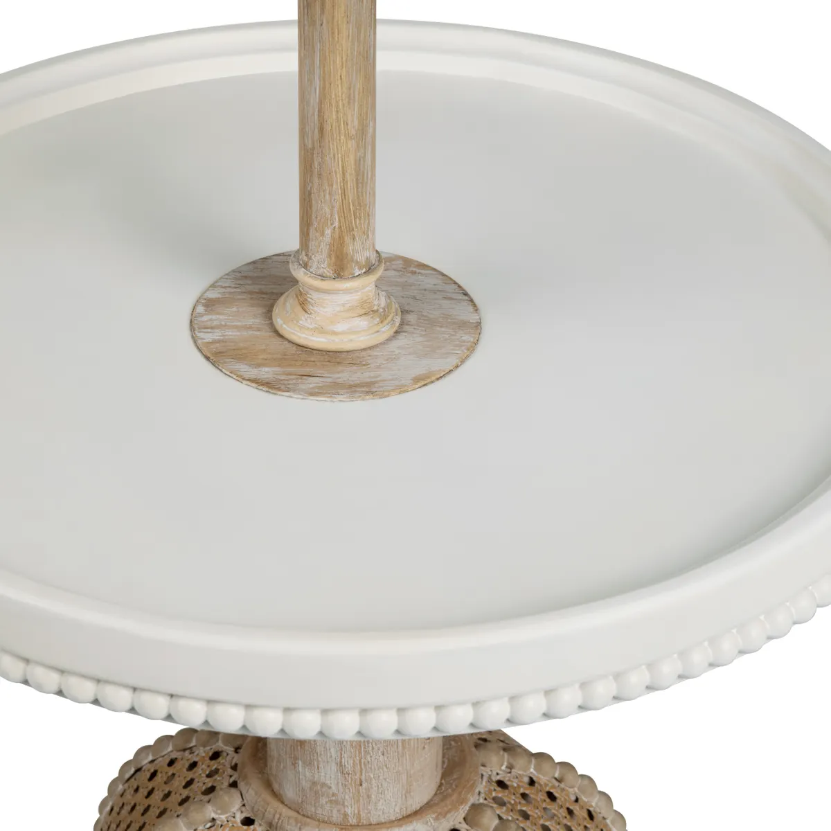 Crestview Collection Rafferty Wood And Rattan Coastal Floor Lamp - Image 3