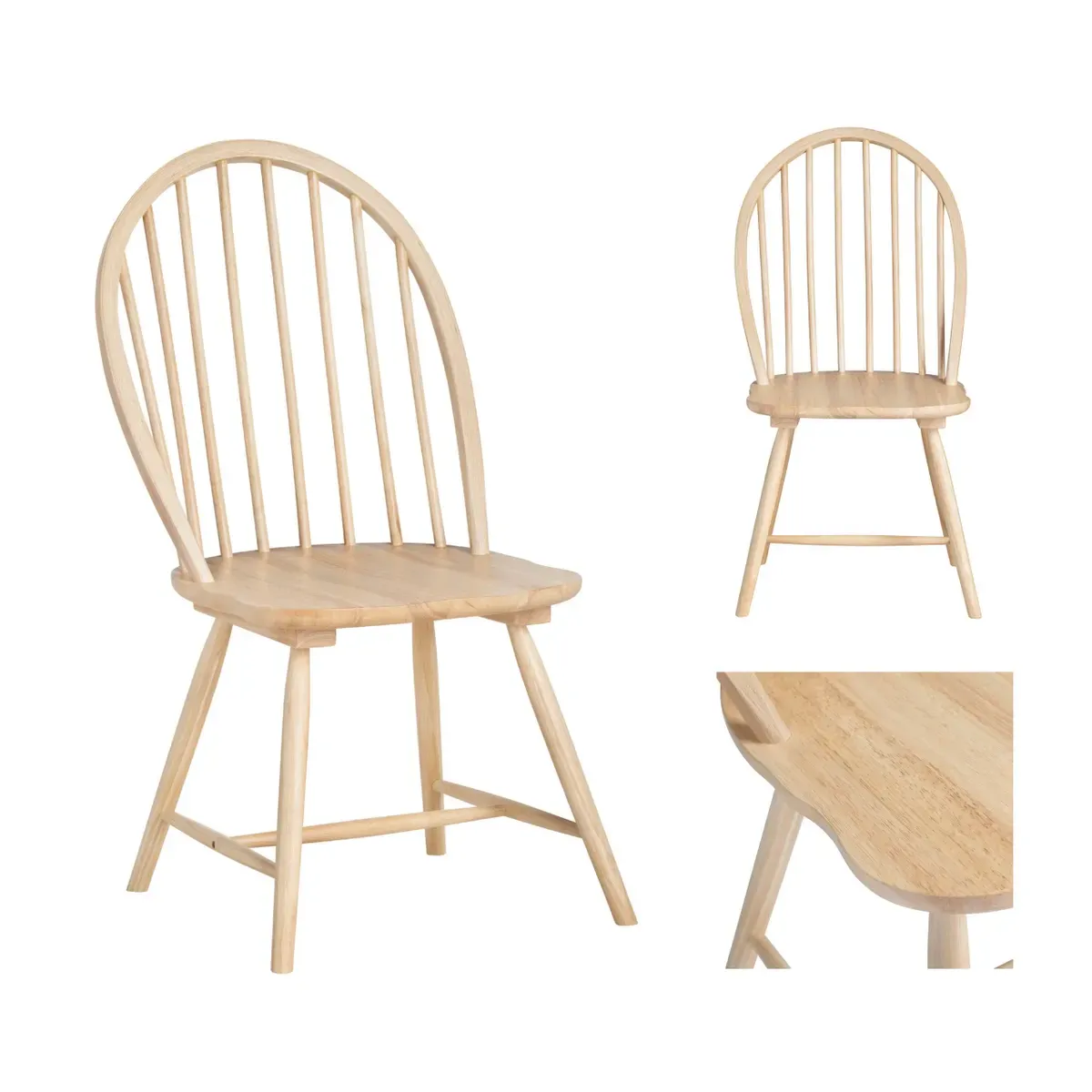 Crestview Collection Reynolds Natural Dining Chair - Image 3