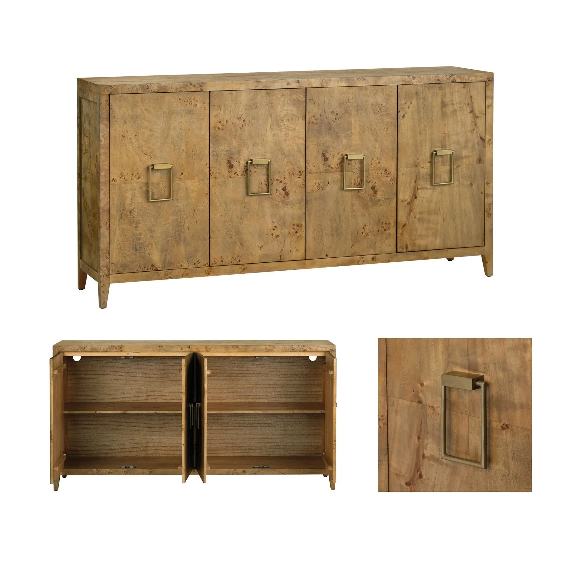 Crestview Collection Richmond Mappa Burl Sideboard - Image 6