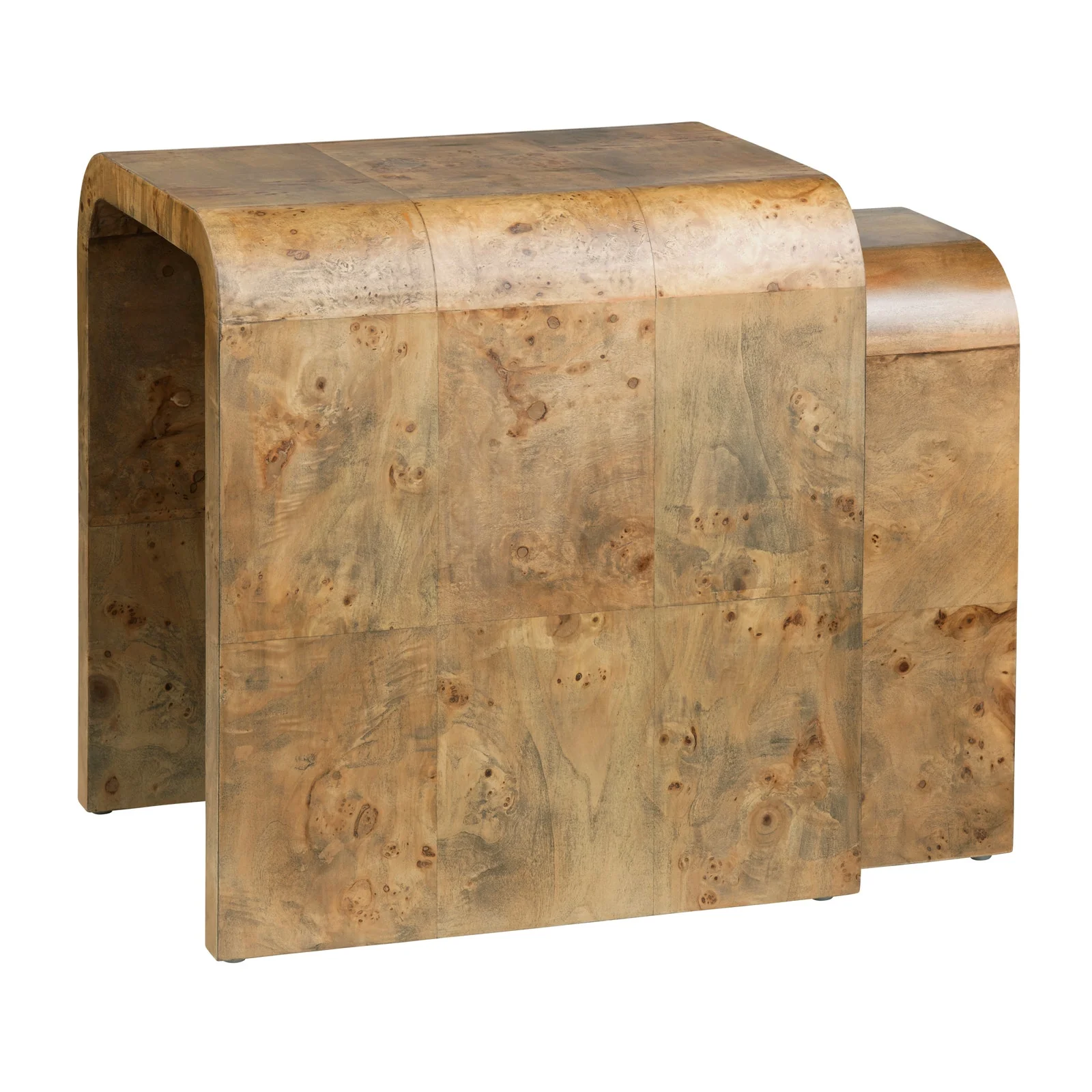 Crestview Collection Richmond Burl Wood Nesting End Tables - Image 4