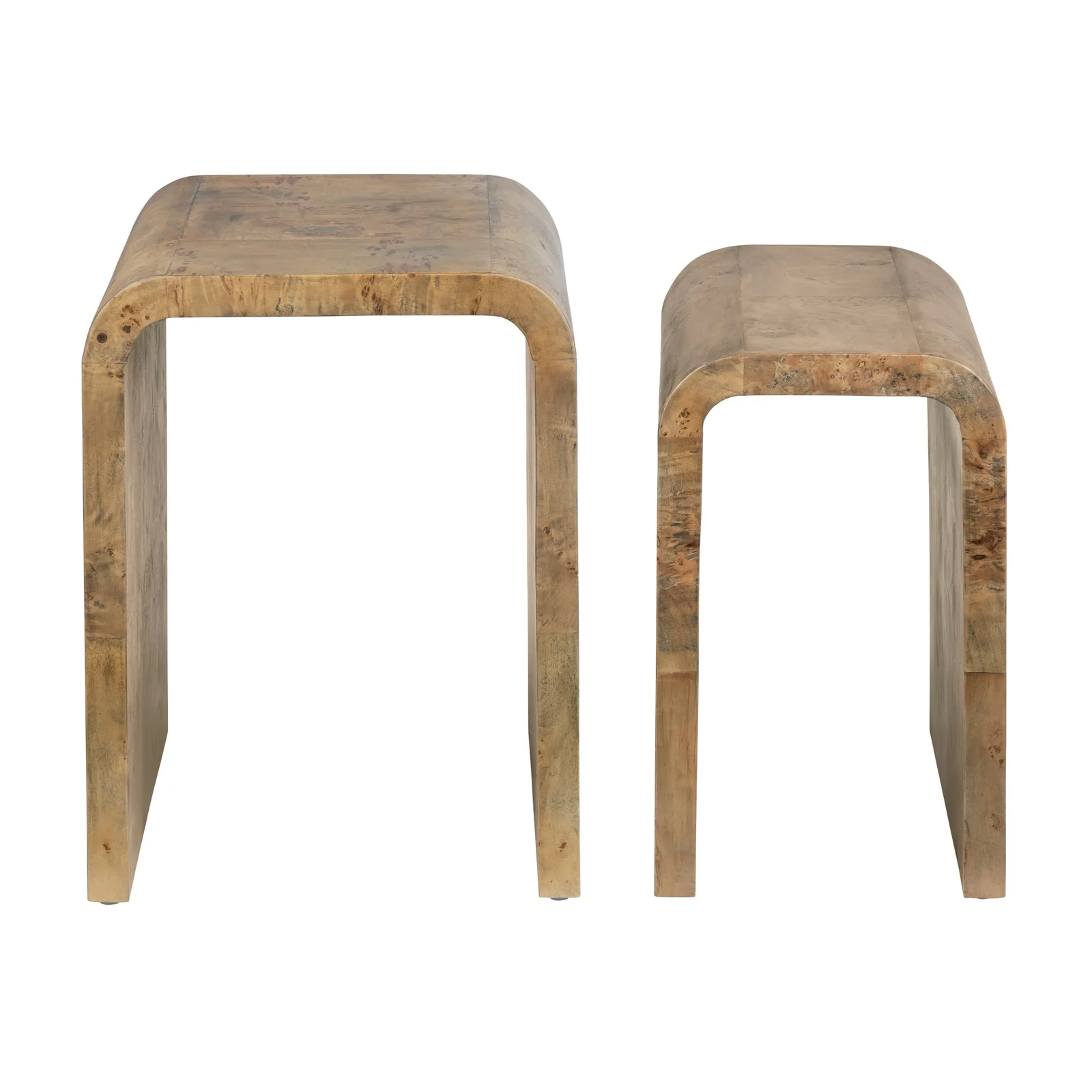 Crestview Collection Richmond Burl Wood Nesting End Tables - Image 7