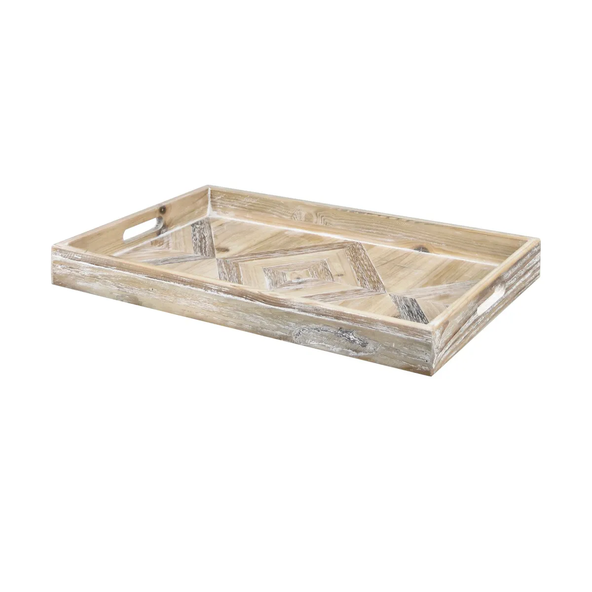 Crestview Collection Riley Whitewashed Tray - Image 4