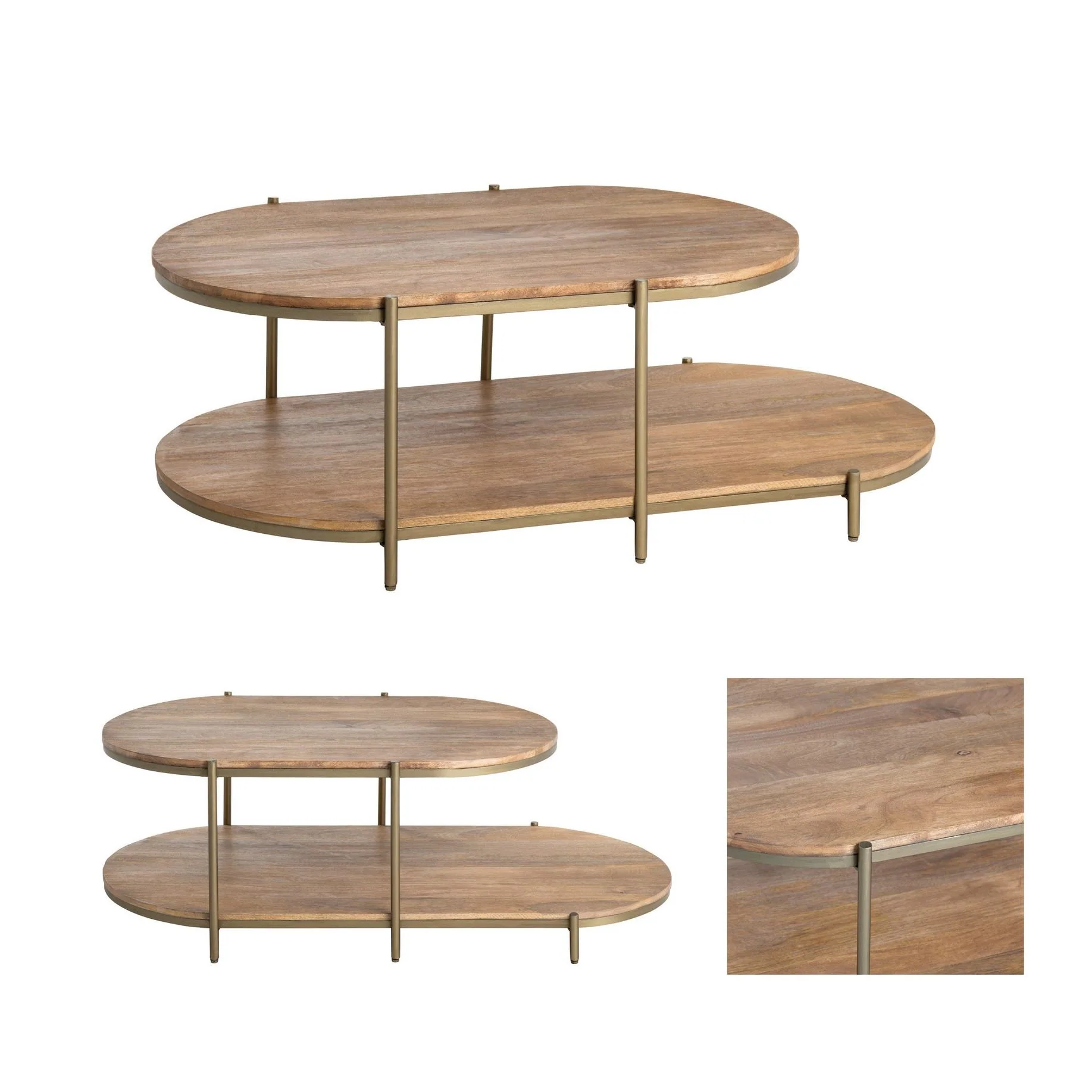 Crestview Collection Rockwell Mid Century Modern Coffee Table - Image 3