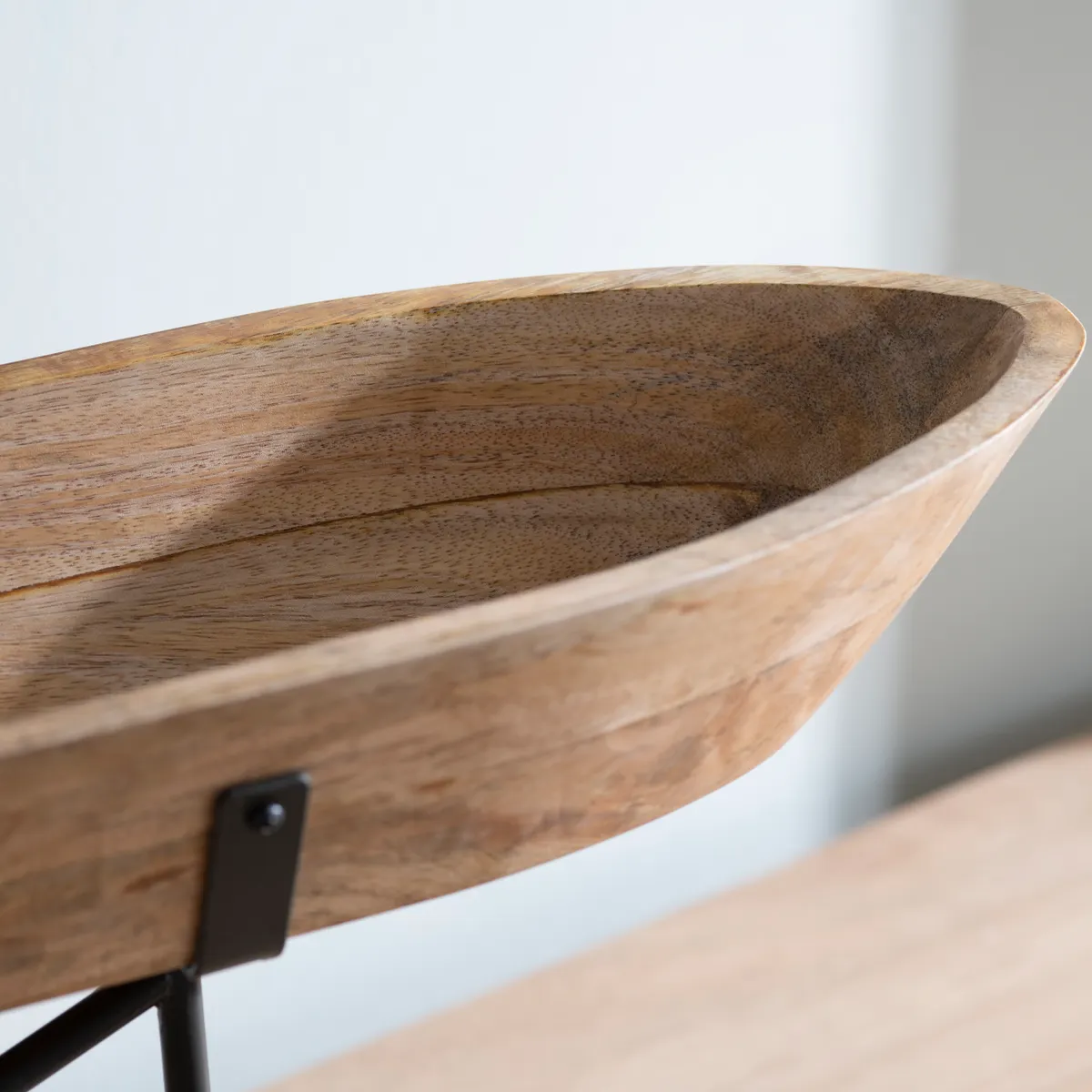 Crestview Collection Rowe Wooden Boat Tray - Image 3