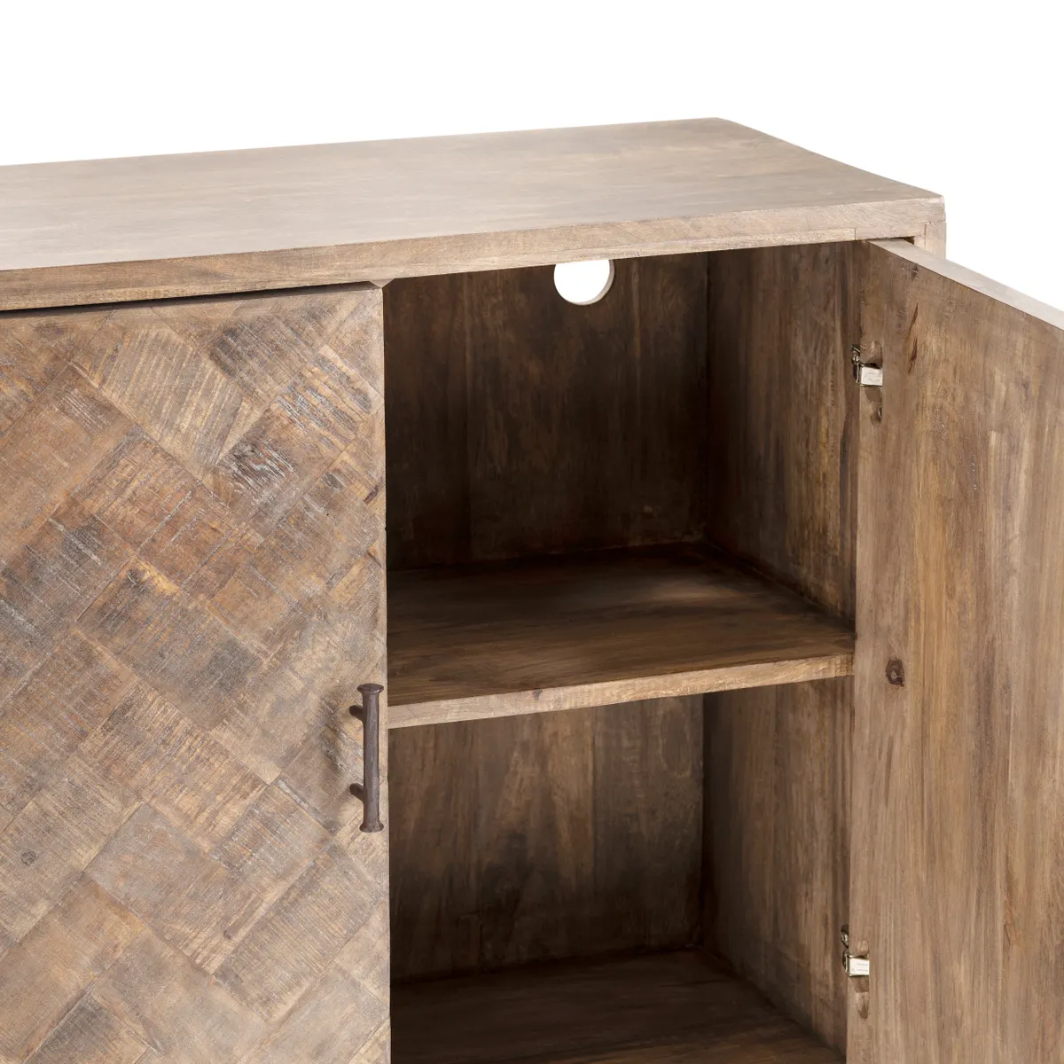 Crestview Collection Rowley Herringbone Sideboard - Image 3