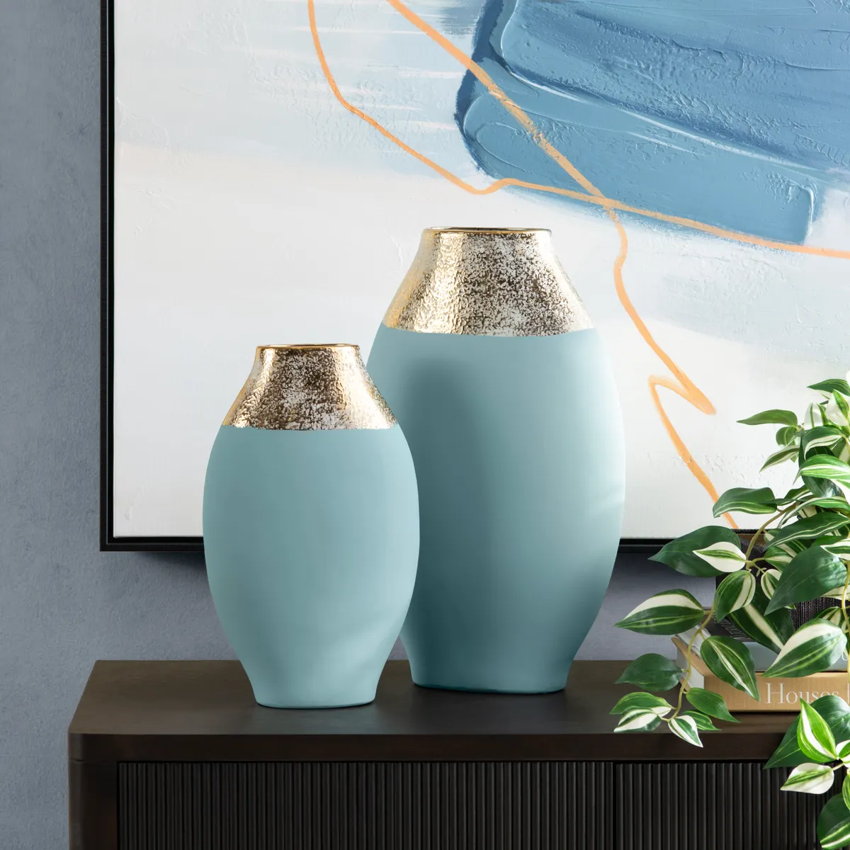 Crestview Collection Rue Oval Vases ~ Set Of 2