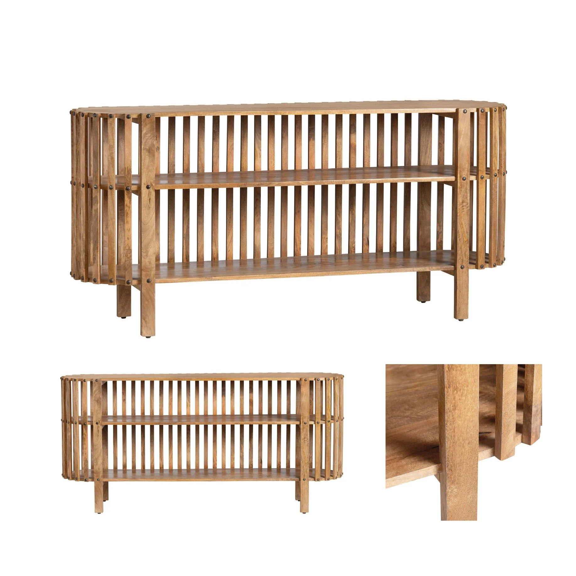 Crestview Collection Santa Ana Organic Modern Console Table - Image 3