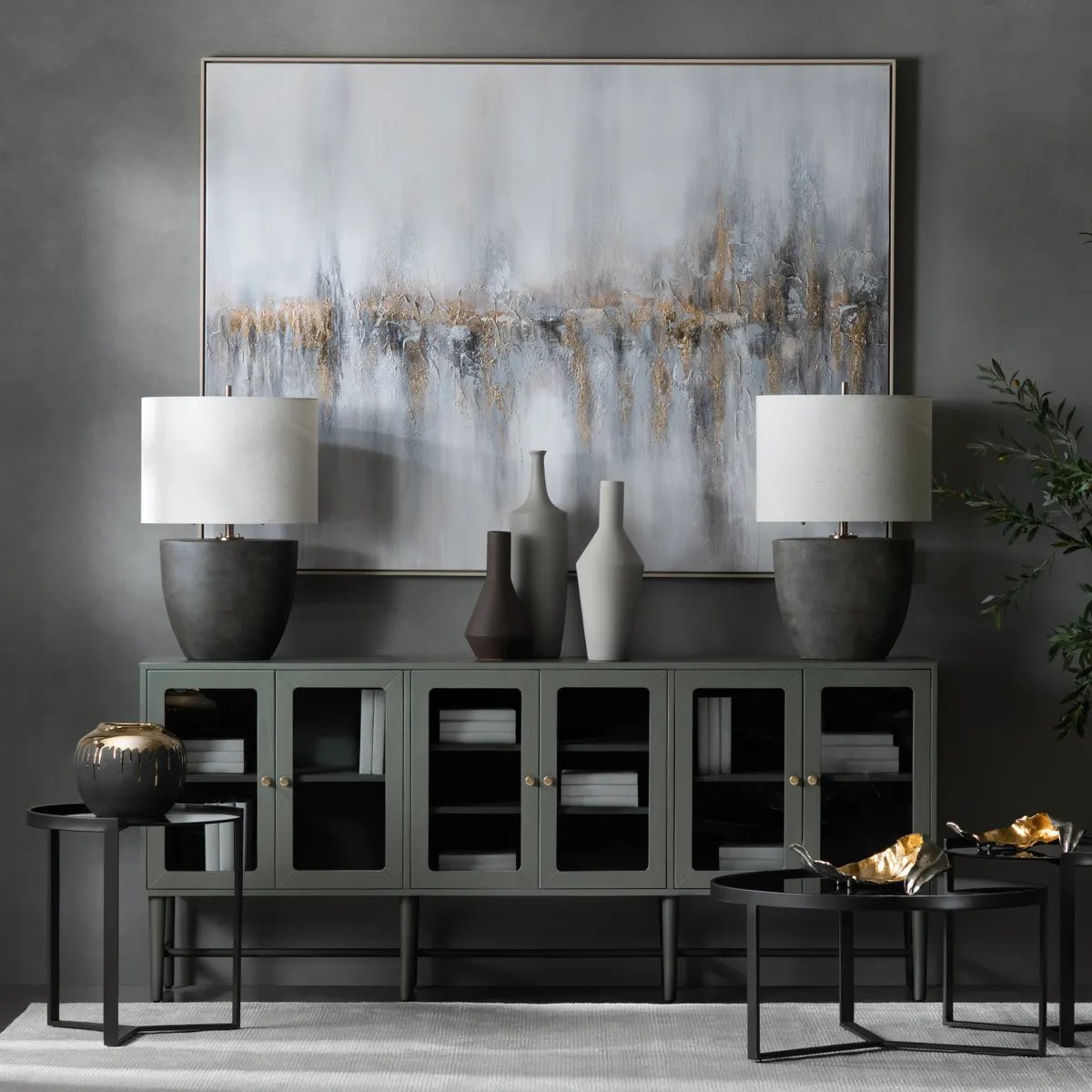 Crestview Collection Saratoga Hand Painted Wall Art