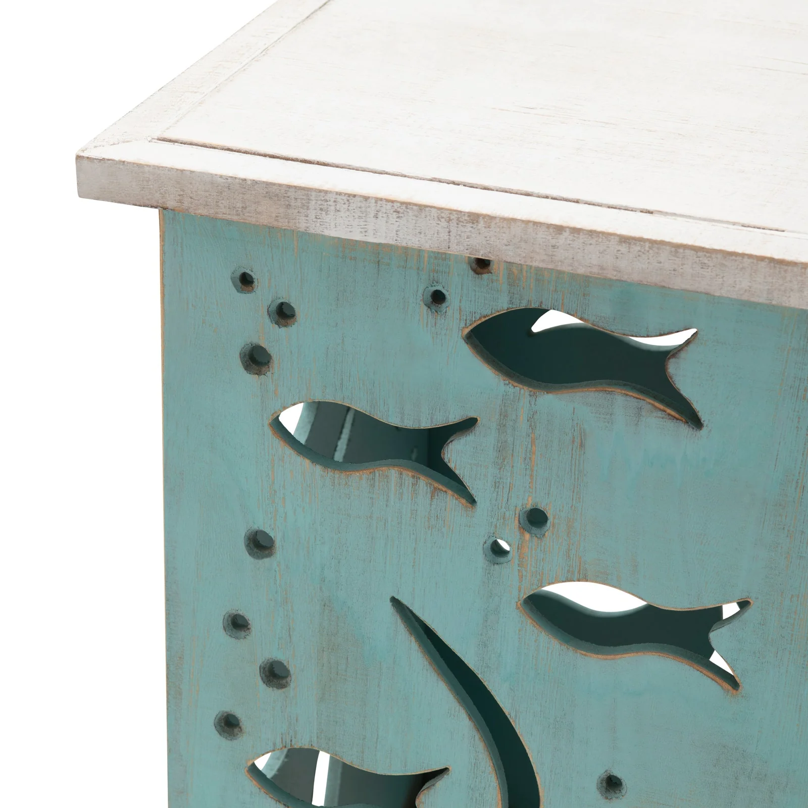 Crestview Collection Seafoam Nautical Accent Table - Image 3