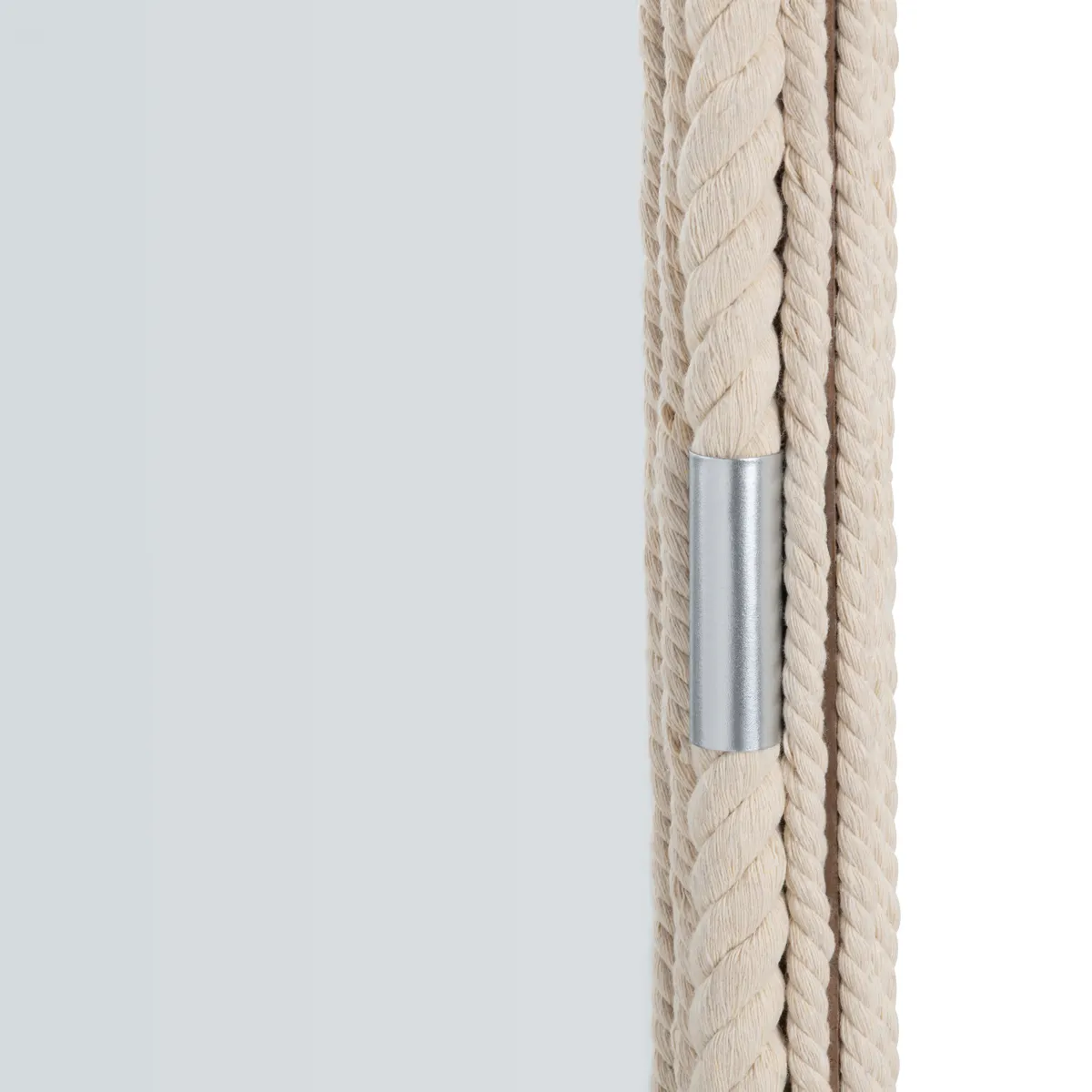Crestview Collection Seaside Whitewashed Rope Framed Mirror - Image 2