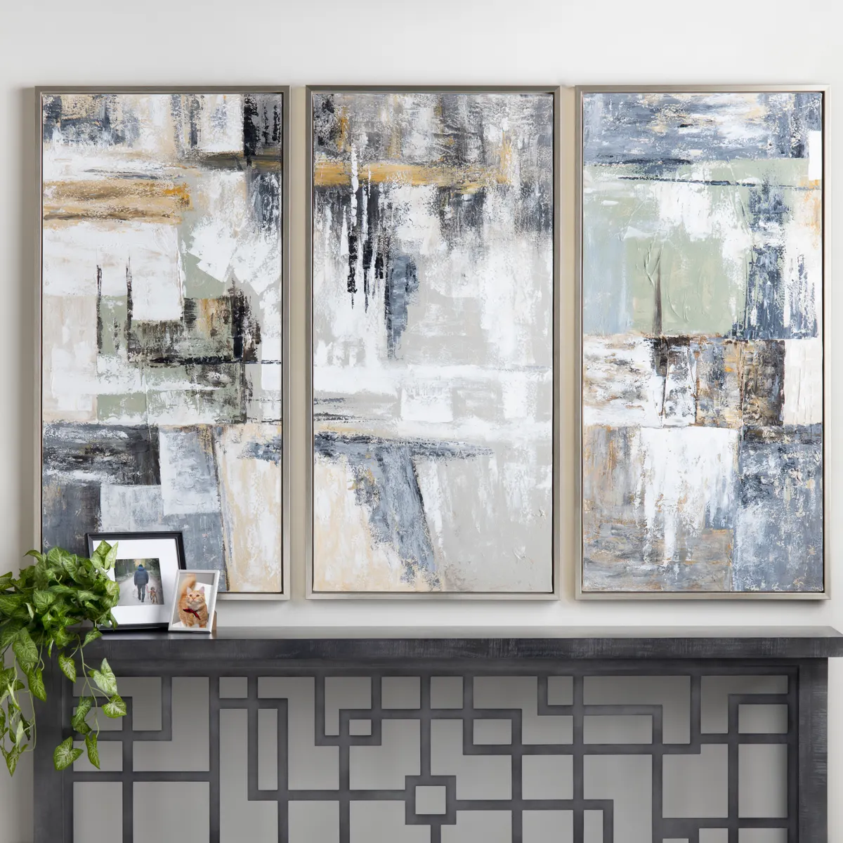 Crestview Collection Sebastian Wall Art ~ Set Of 3 - Image 4