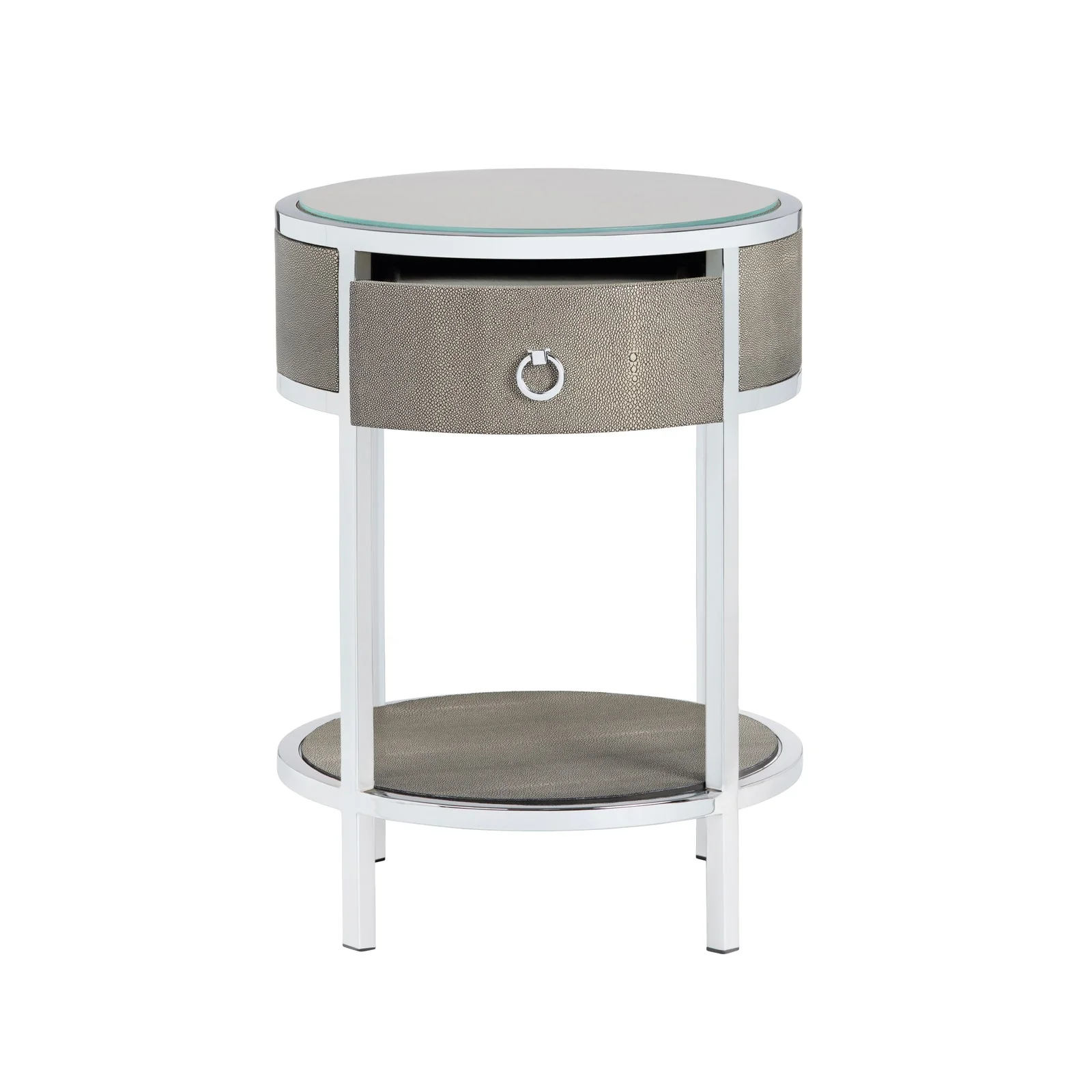Crestview Collection Shagreen Round Accent Table - Image 4