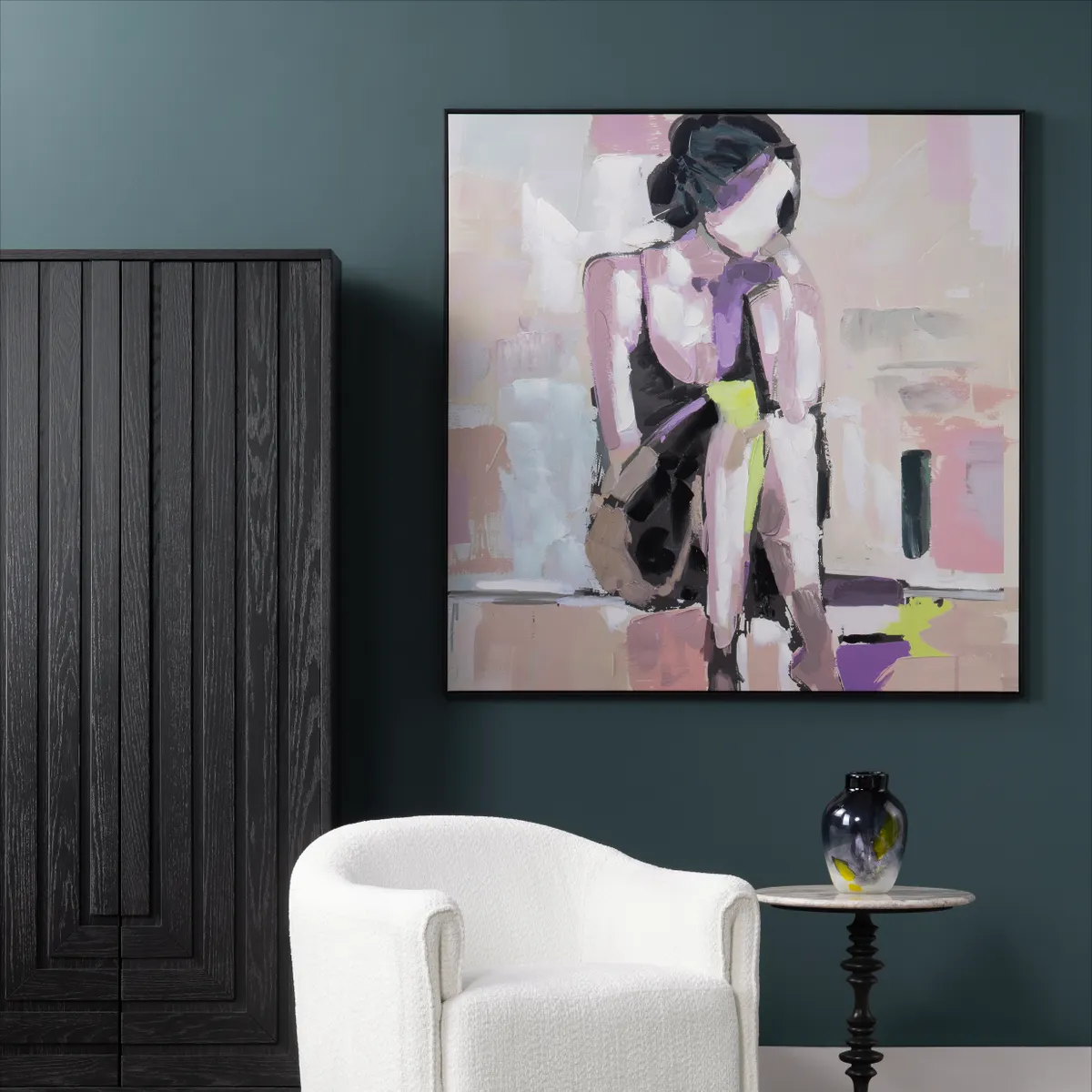 Crestview Collection She's Electric Hand Painted Canvas Wall Art