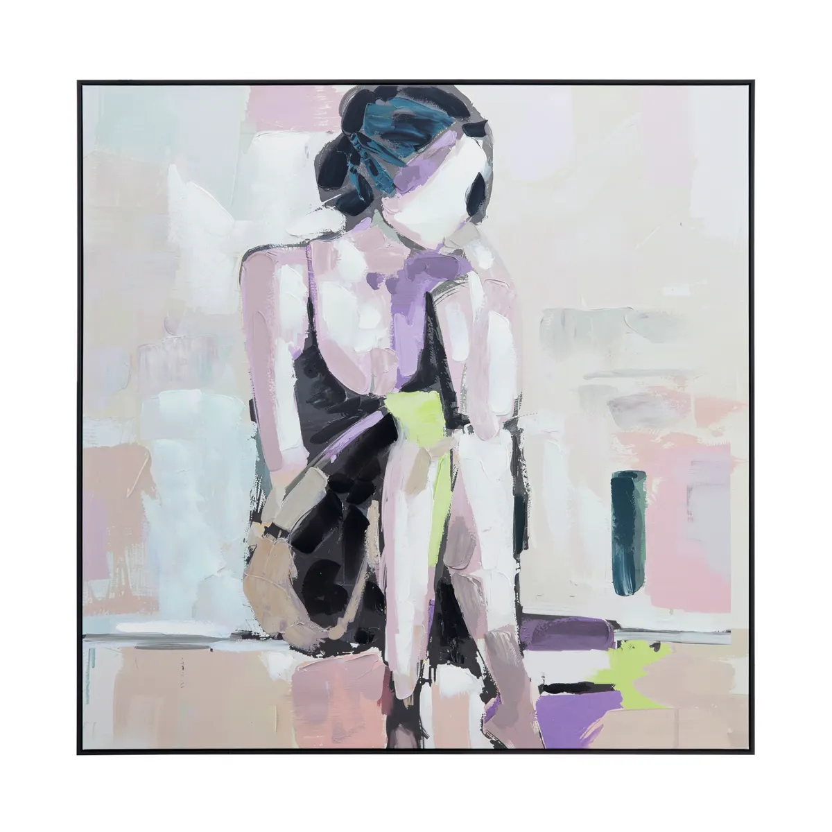Crestview Collection She's Electric Hand Painted Canvas Wall Art - Image 2