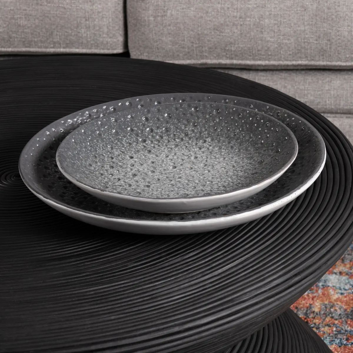 Crestview Collection Silas Textured Trays ~ Set Of 2 - Image 3