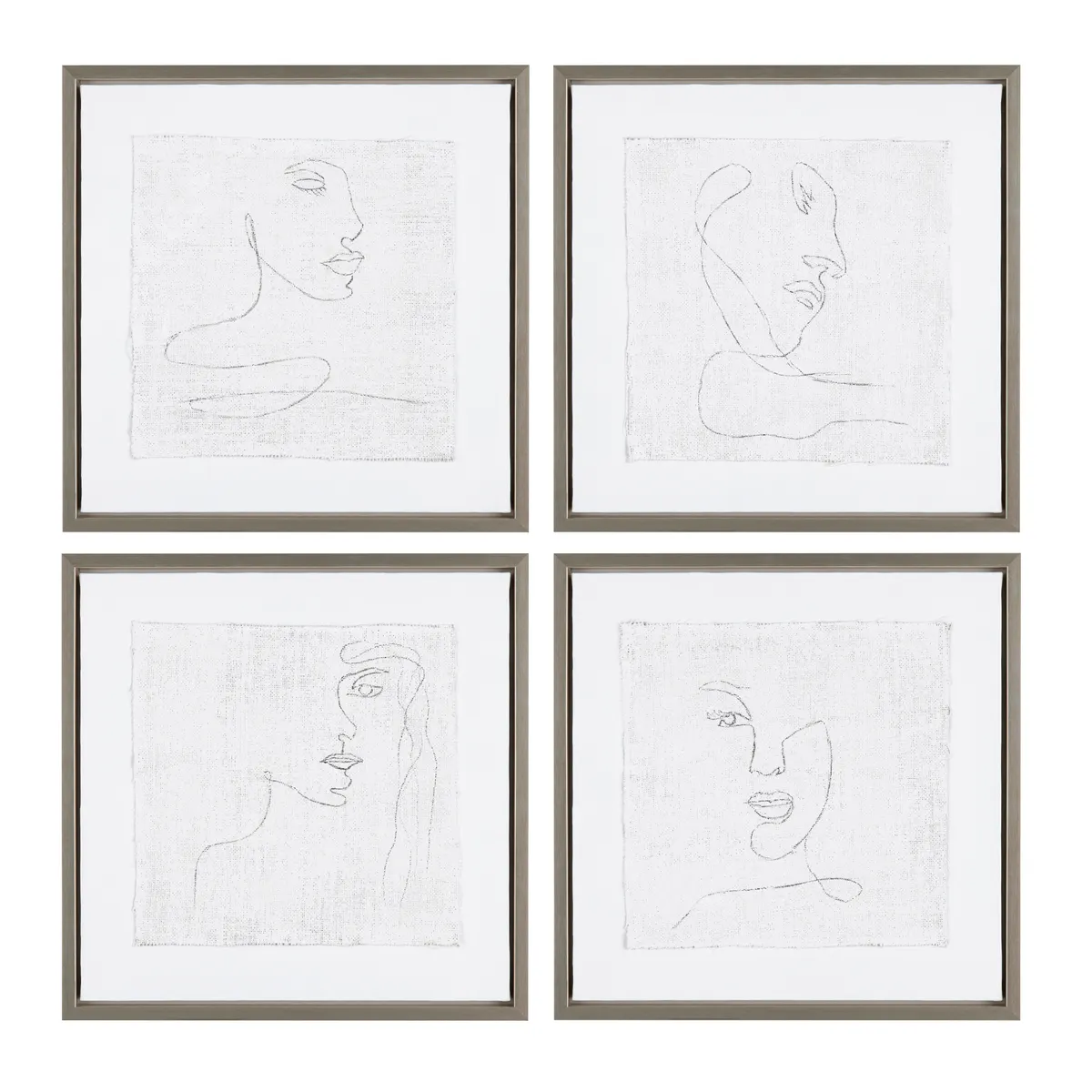 Crestview Collection Silver Expressions Wall Art ~ Set Of 4 - Image 2