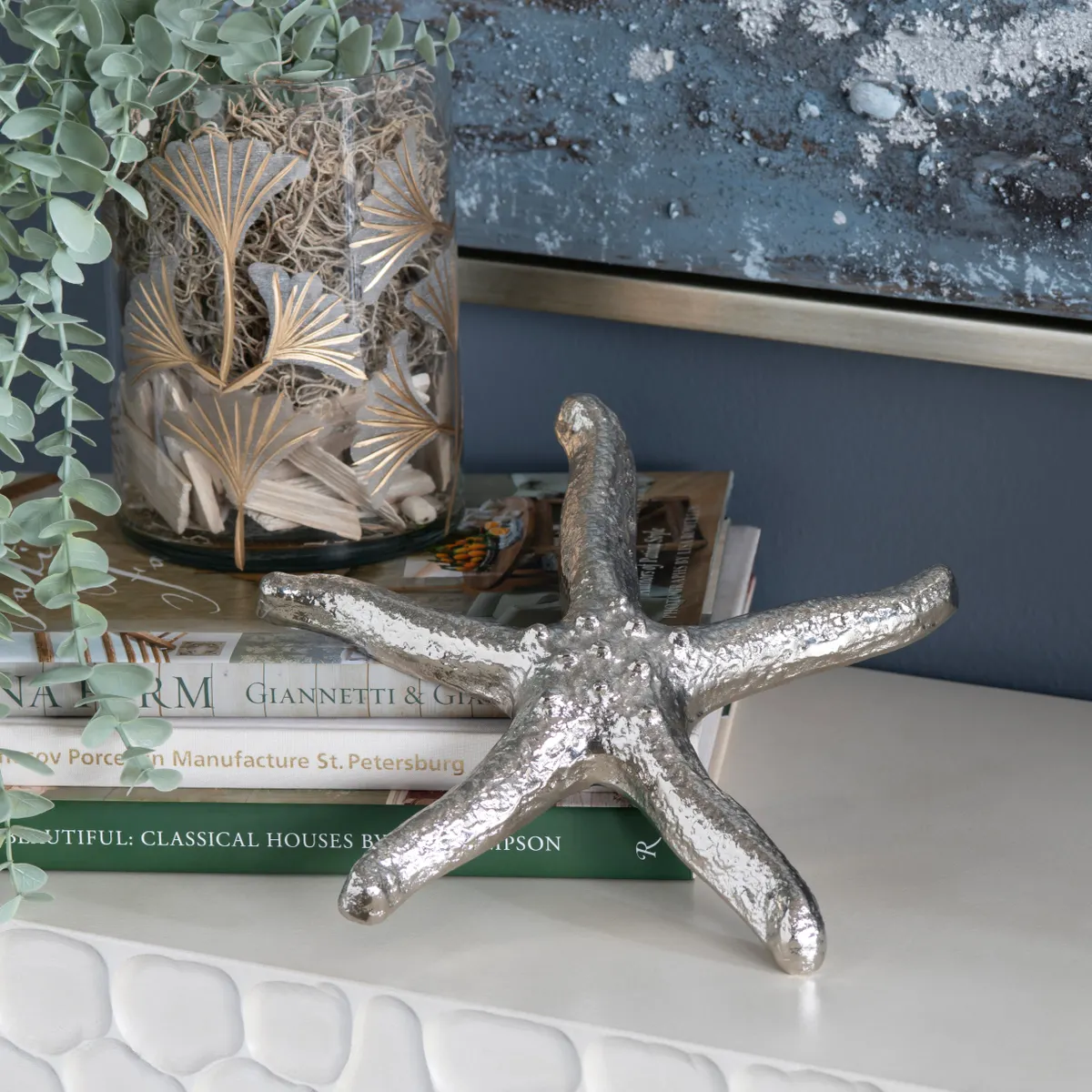 Crestview Collection Silver Starfish ~ Set Of 2