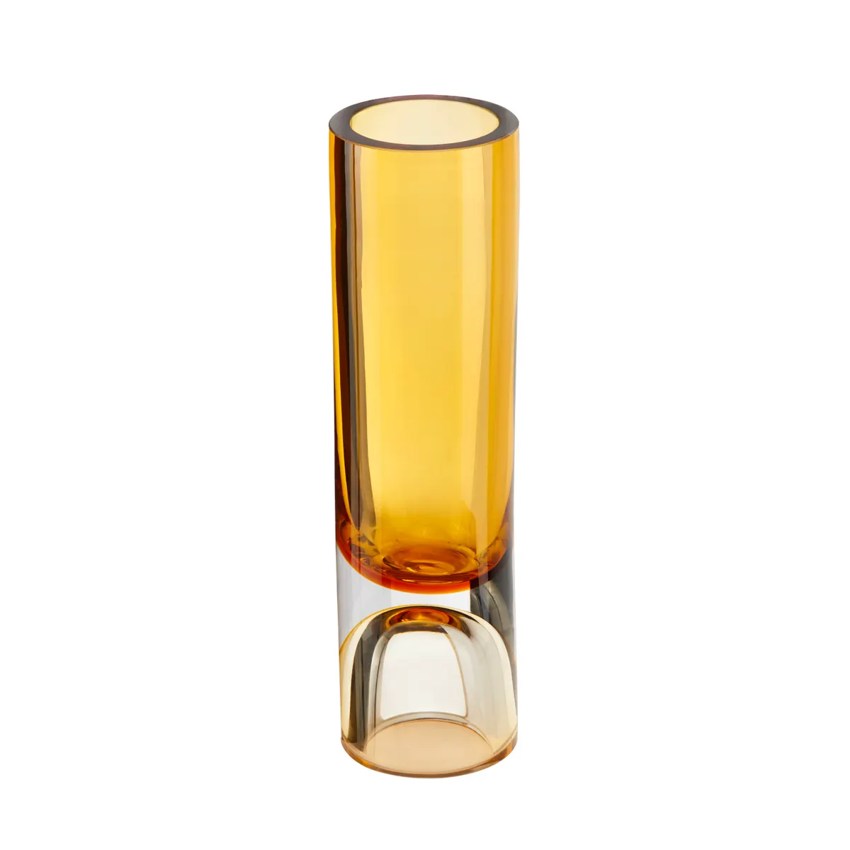 Crestview Collection Small Ferraro Orange Glass Vase - Image 3