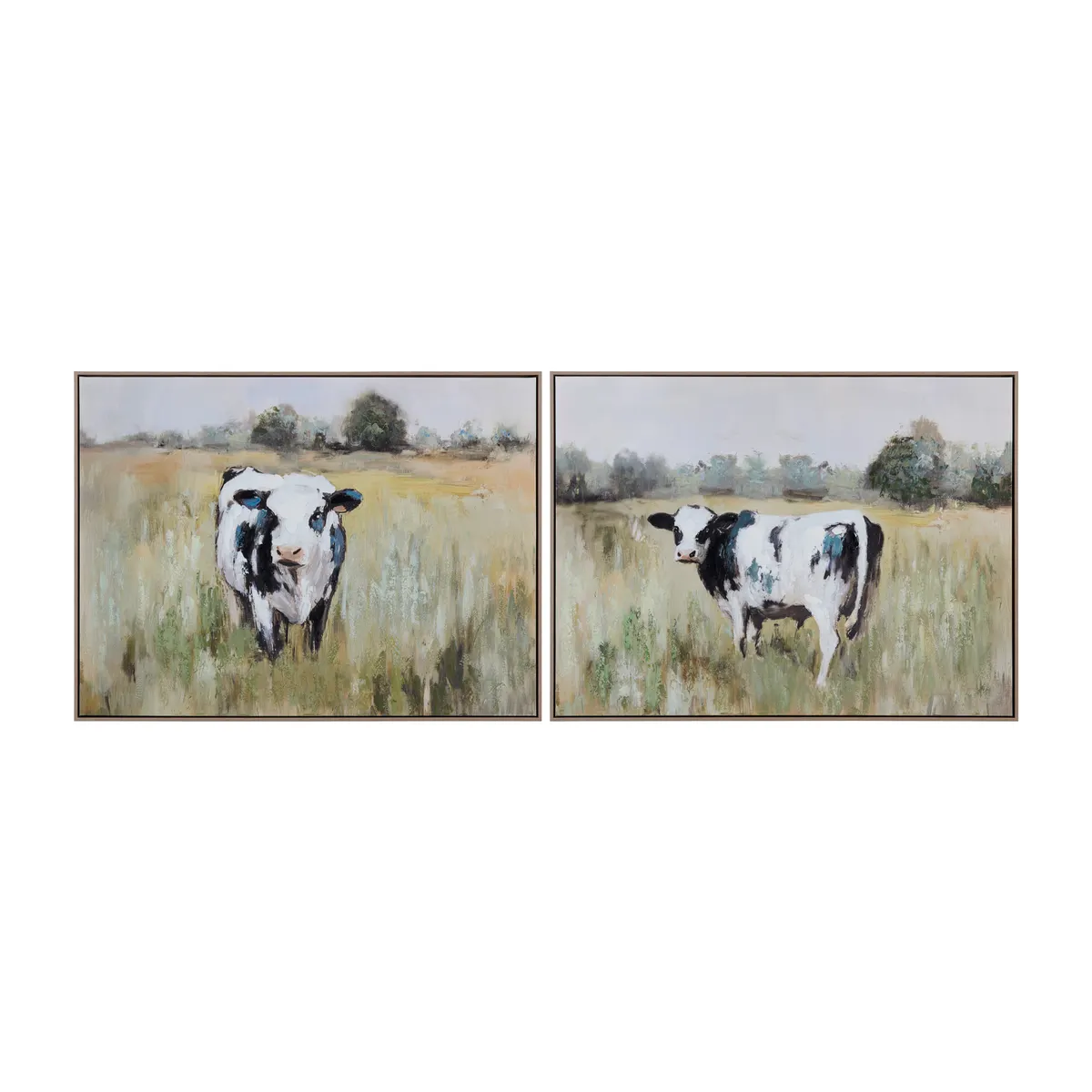 Crestview Collection Standing Moos Hand Painted Wall Art ~ Set Of 2