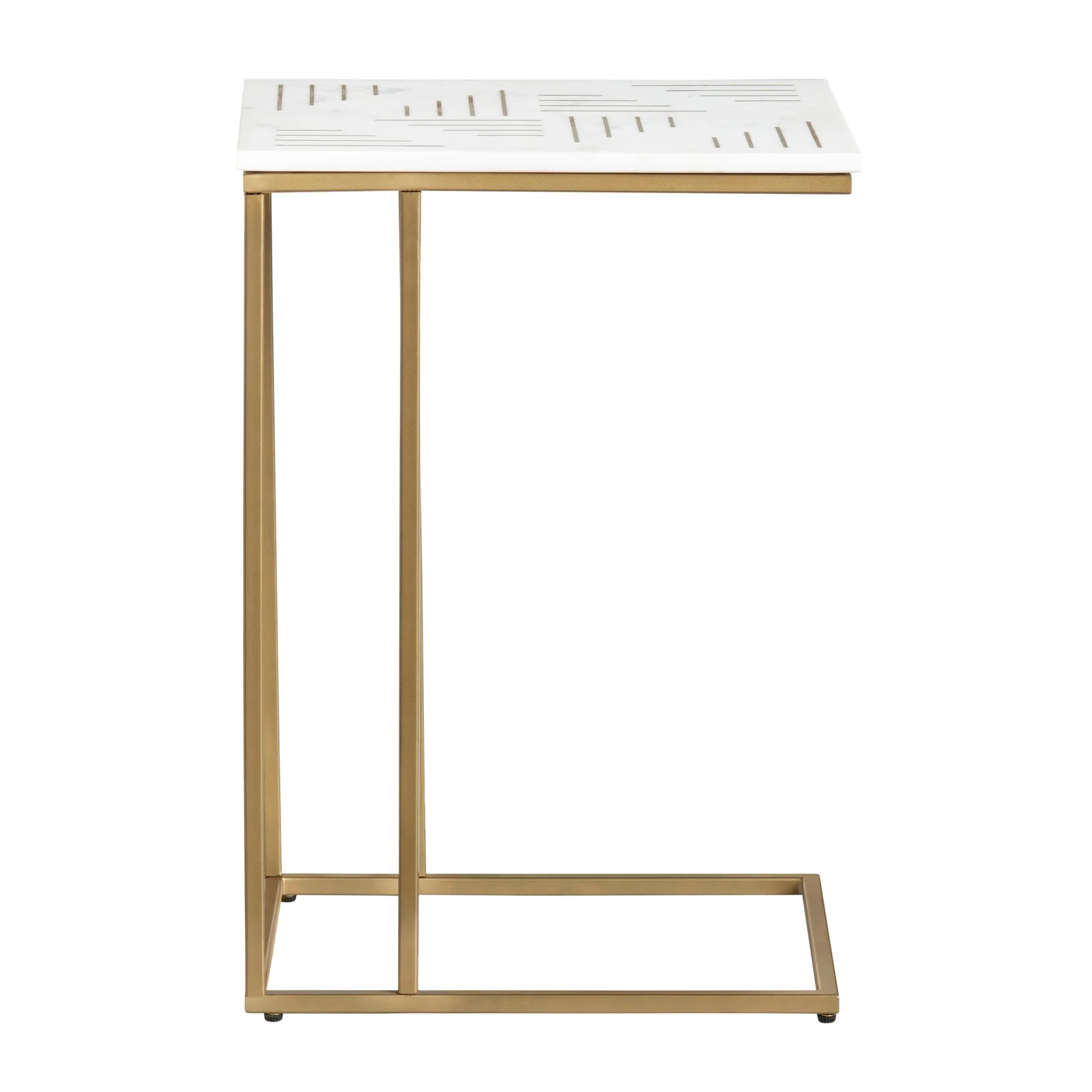Crestview Collection Stardust White Marble Accent Table - Image 4