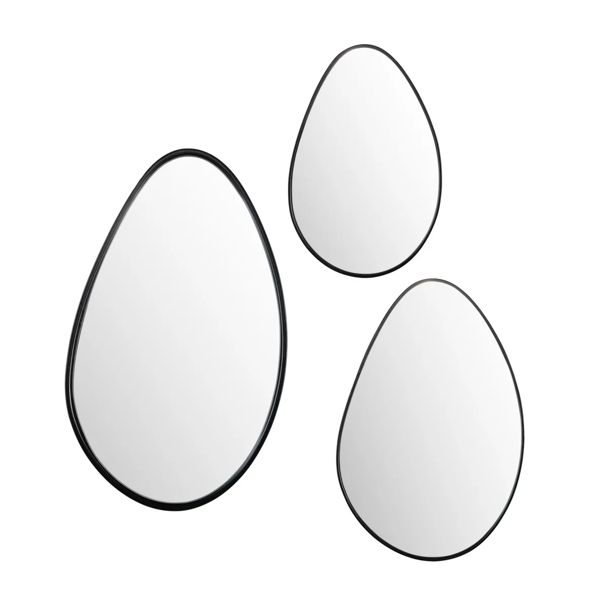 Crestview Collection Stockport Tear Drop Mirrors ~ Set Of 3