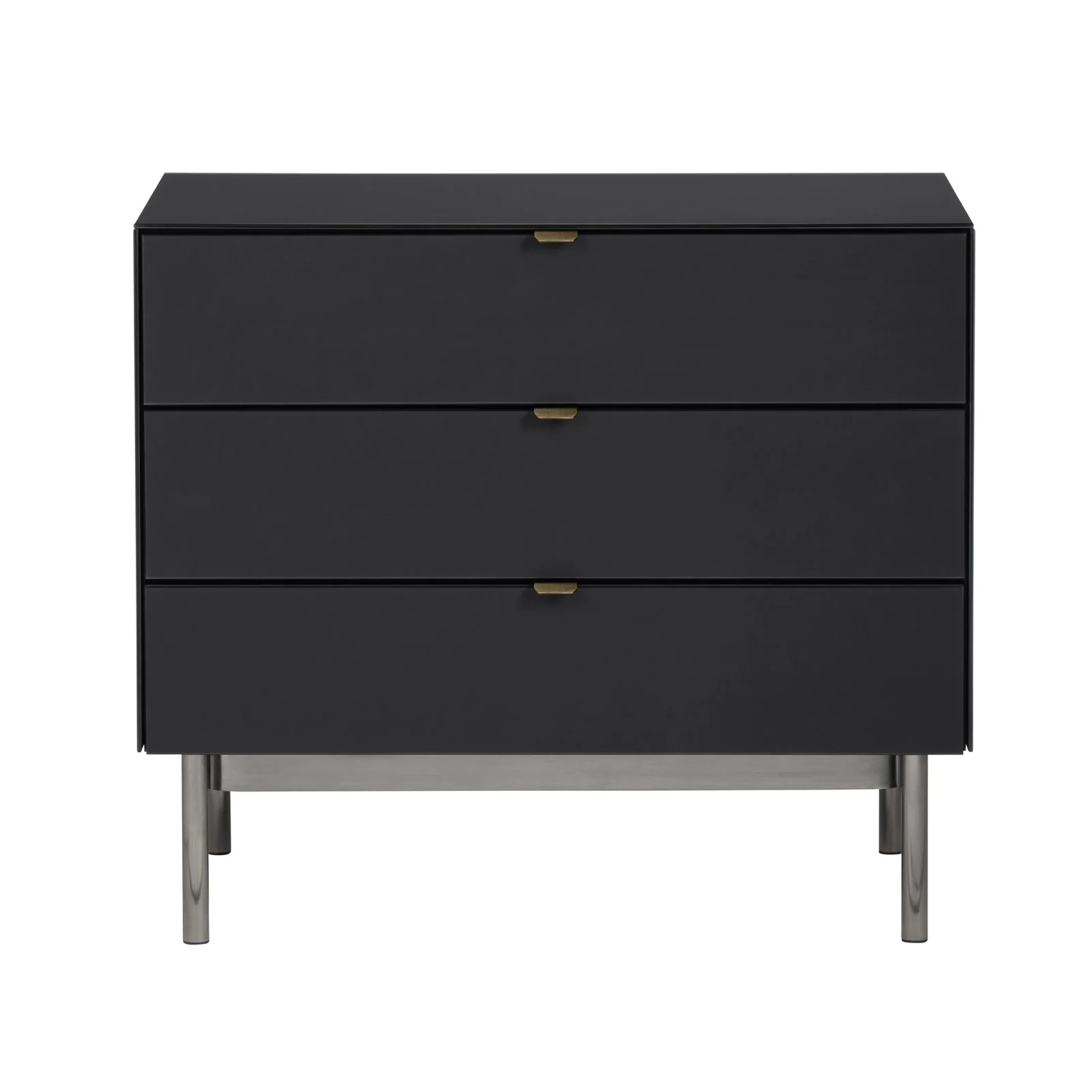 Crestview Collection Stratton Black Three Drawer Chest - Image 3