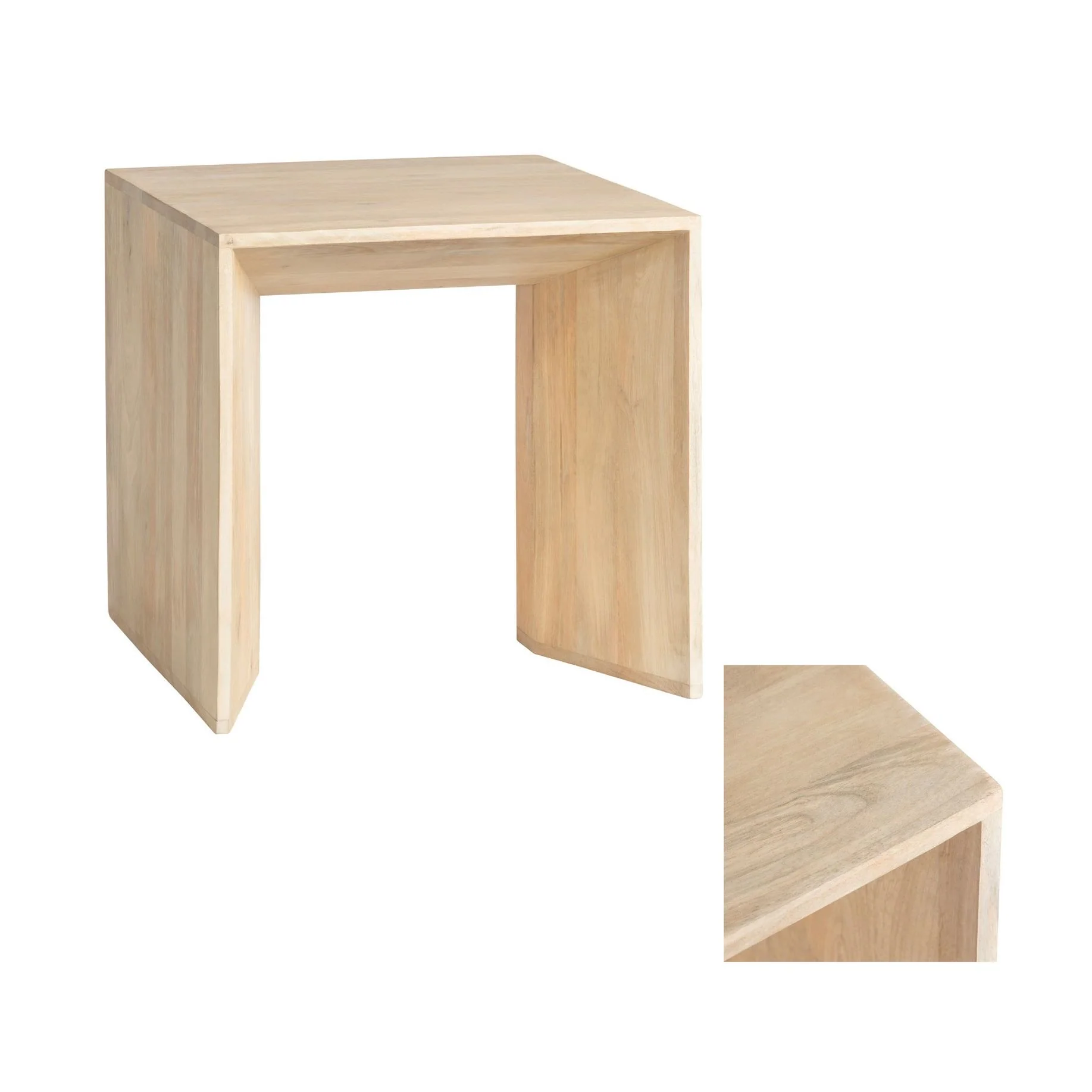 Crestview Collection Sydney Mango Wood End Table - Image 3