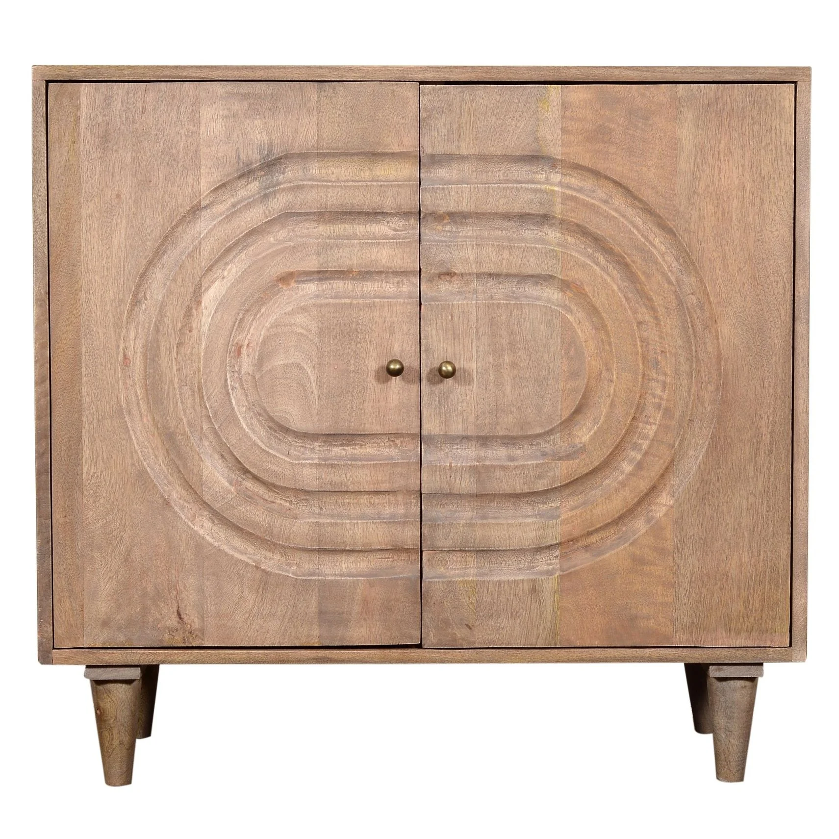 Crestview Collection Talladega Medium Brown Solid Wood Cabinet - Image 3