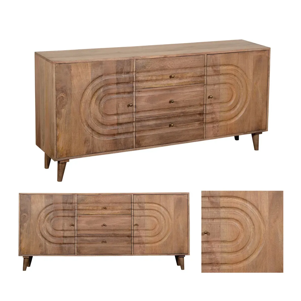 Crestview Collection Talladega Three- Door Sideboard - Image 3