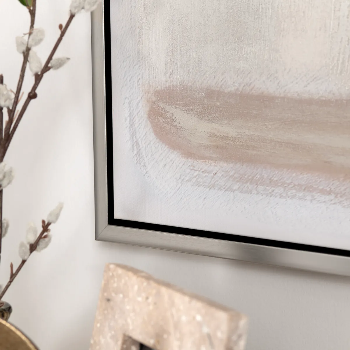Crestview Collection Tan Lines 1 Color Block Wall Art - Image 4