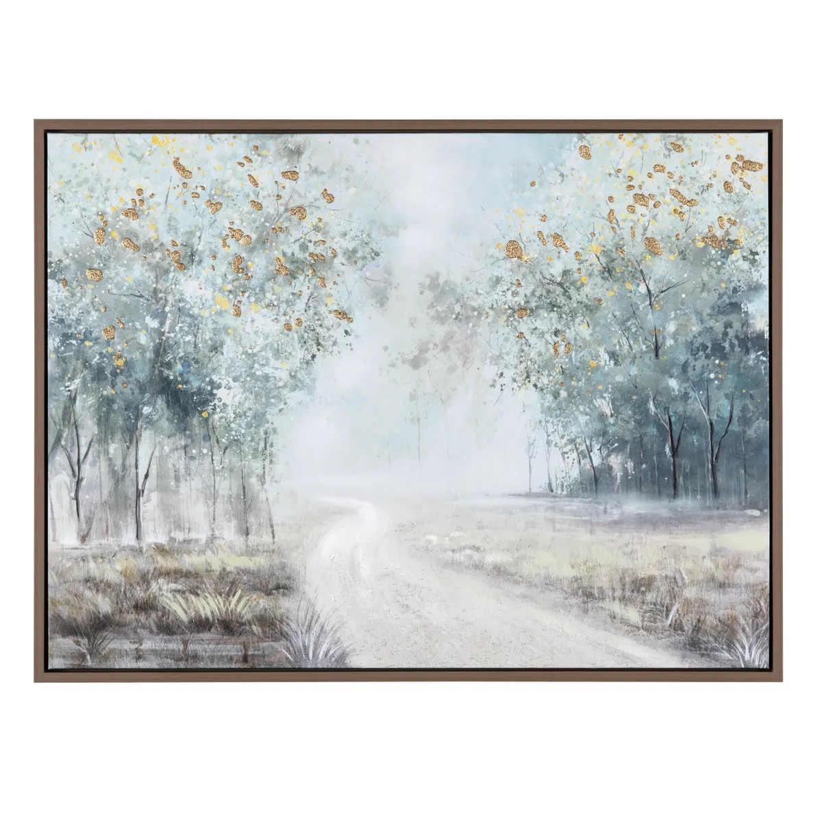 Crestview Collection Teal Escape Framed Canvas Wall Art