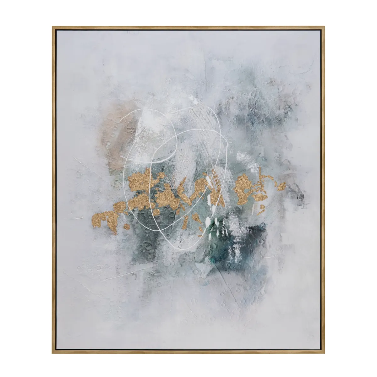Crestview Collection The Green Way Gold Framed Wall Art - Image 2