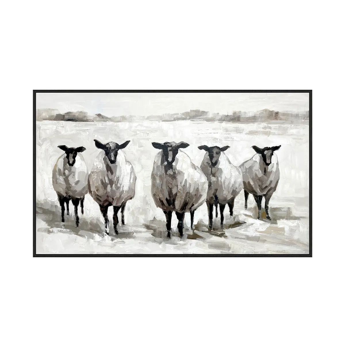 Crestview Collection The Herd Hand Painted Wall Art - Image 2