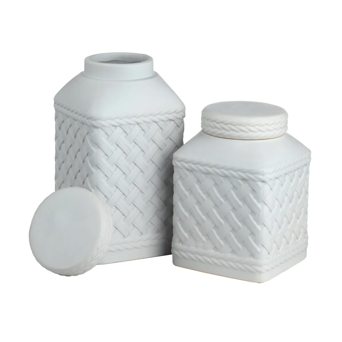 Crestview Collection Trellis Jars ~ Set Of 2 - Image 2