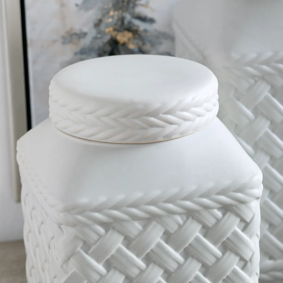Crestview Collection Trellis Jars ~ Set Of 2 - Image 4