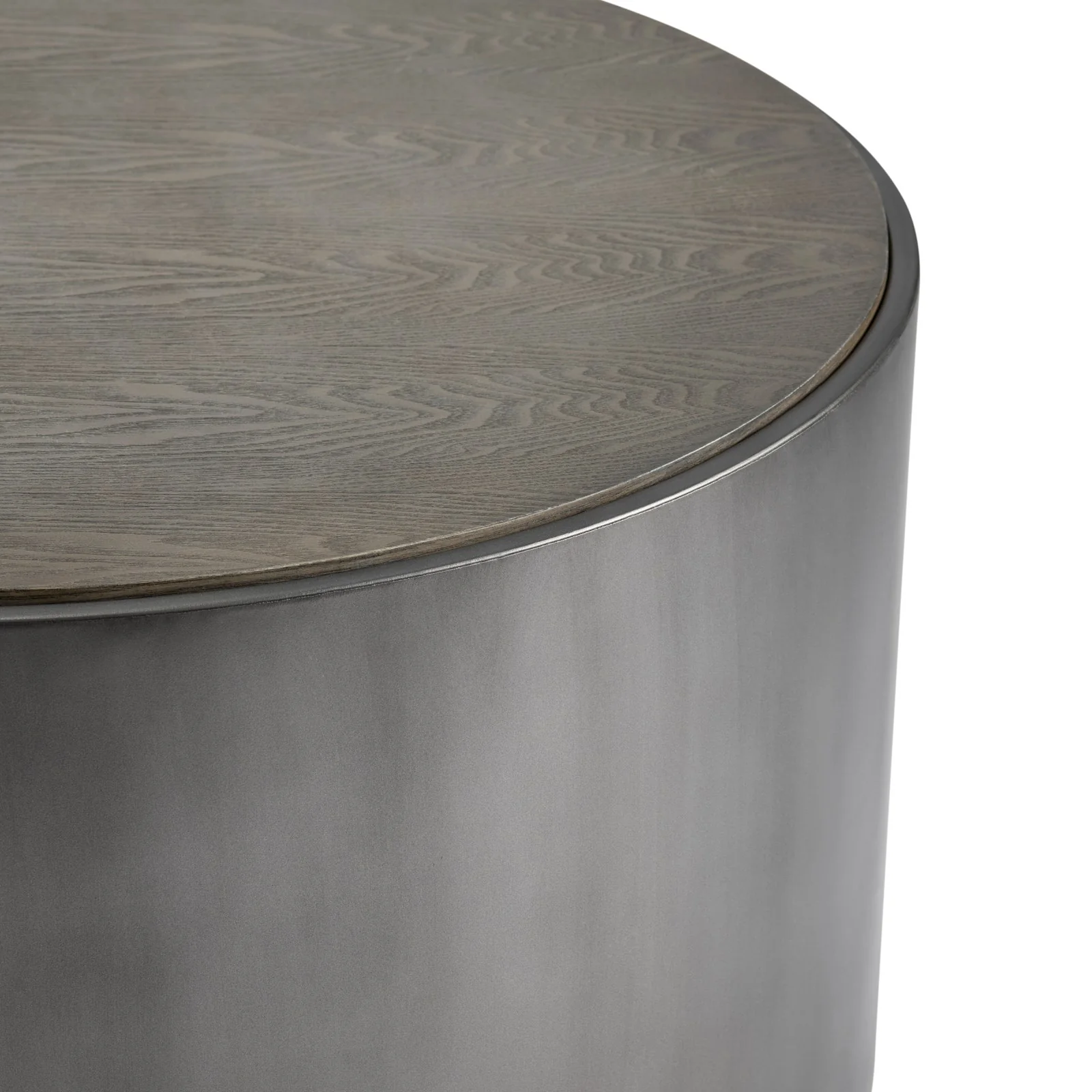 Crestview Collection Trenton Modern Grey Round Coffee Table - Image 6